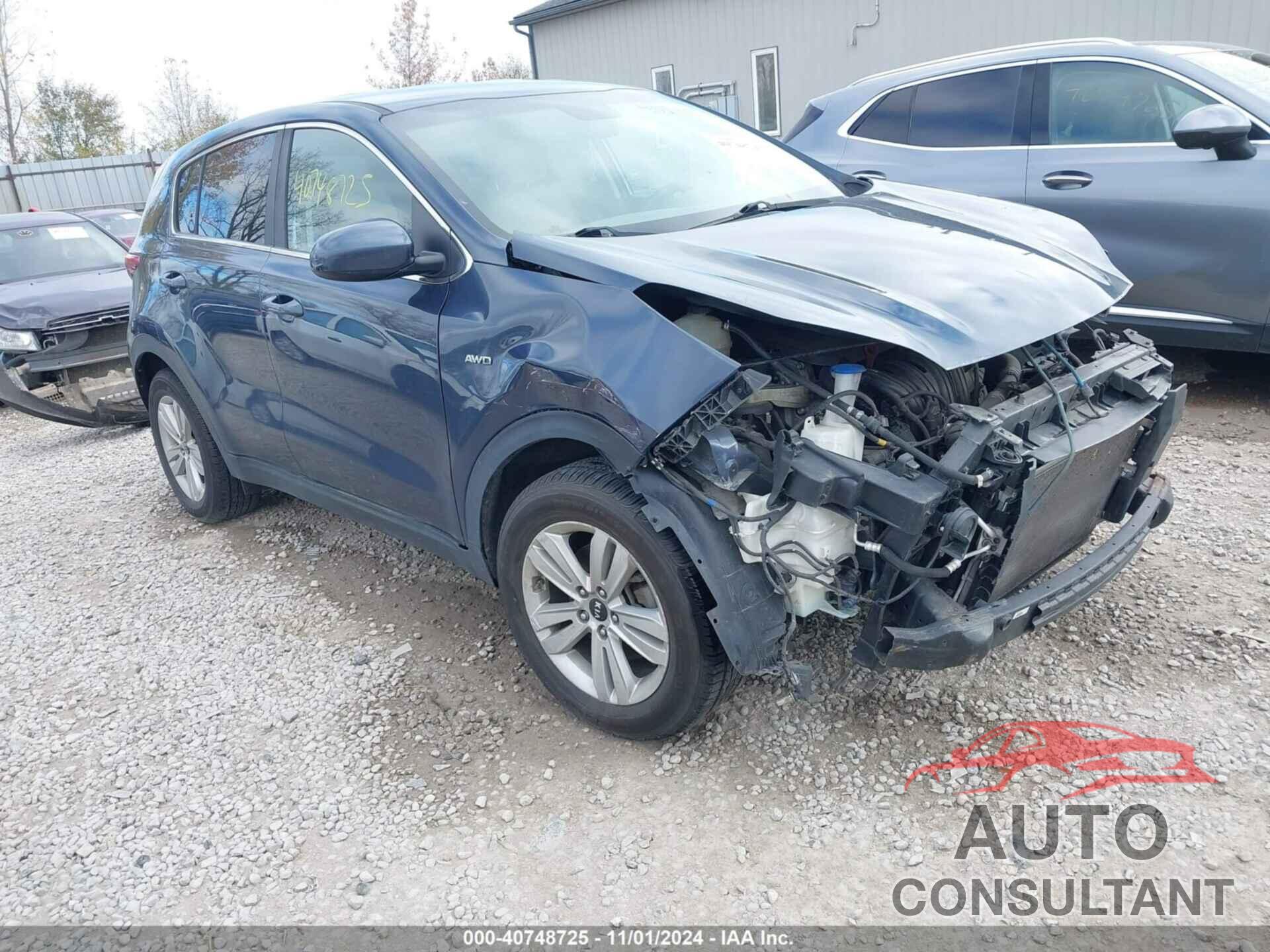 KIA SPORTAGE 2017 - KNDPMCAC6H7218492