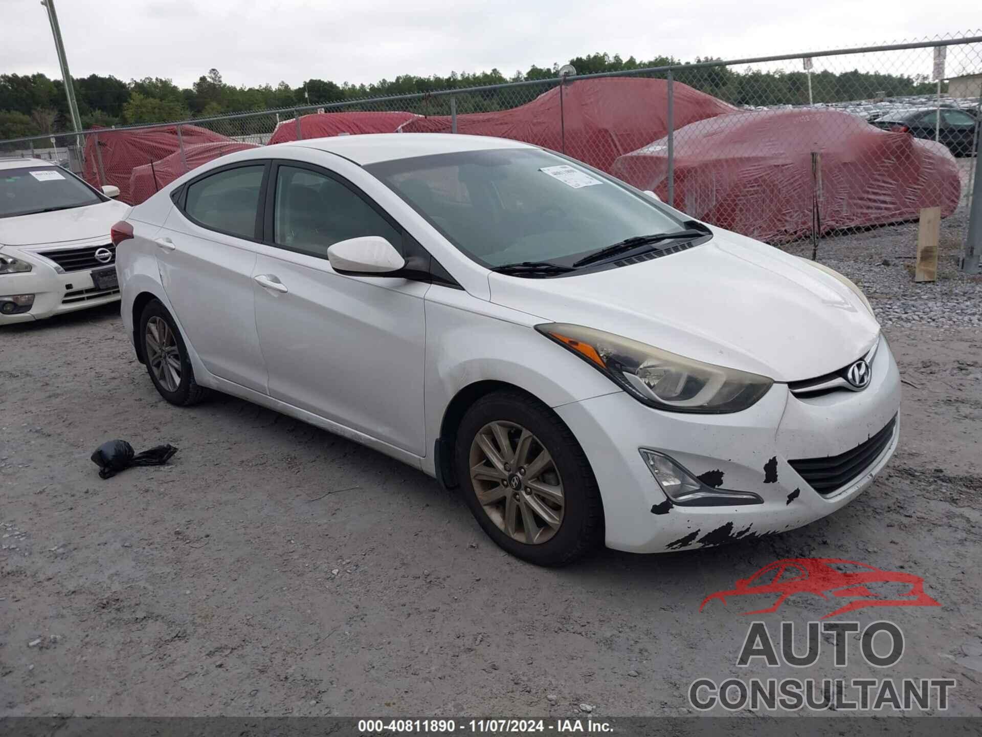 HYUNDAI ELANTRA 2016 - 5NPDH4AE4GH655061