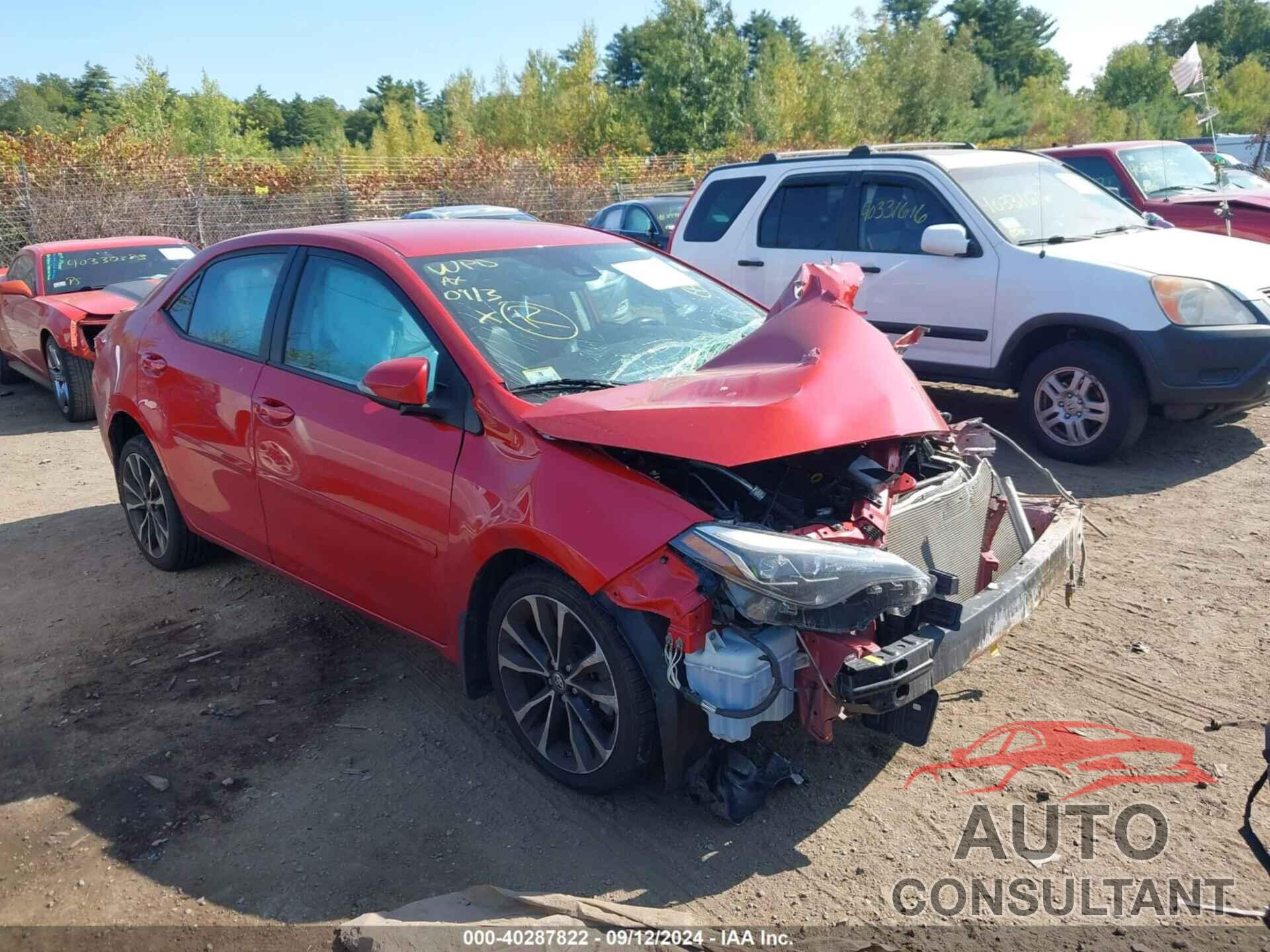 TOYOTA COROLLA 2019 - 2T1BURHE1KC239227