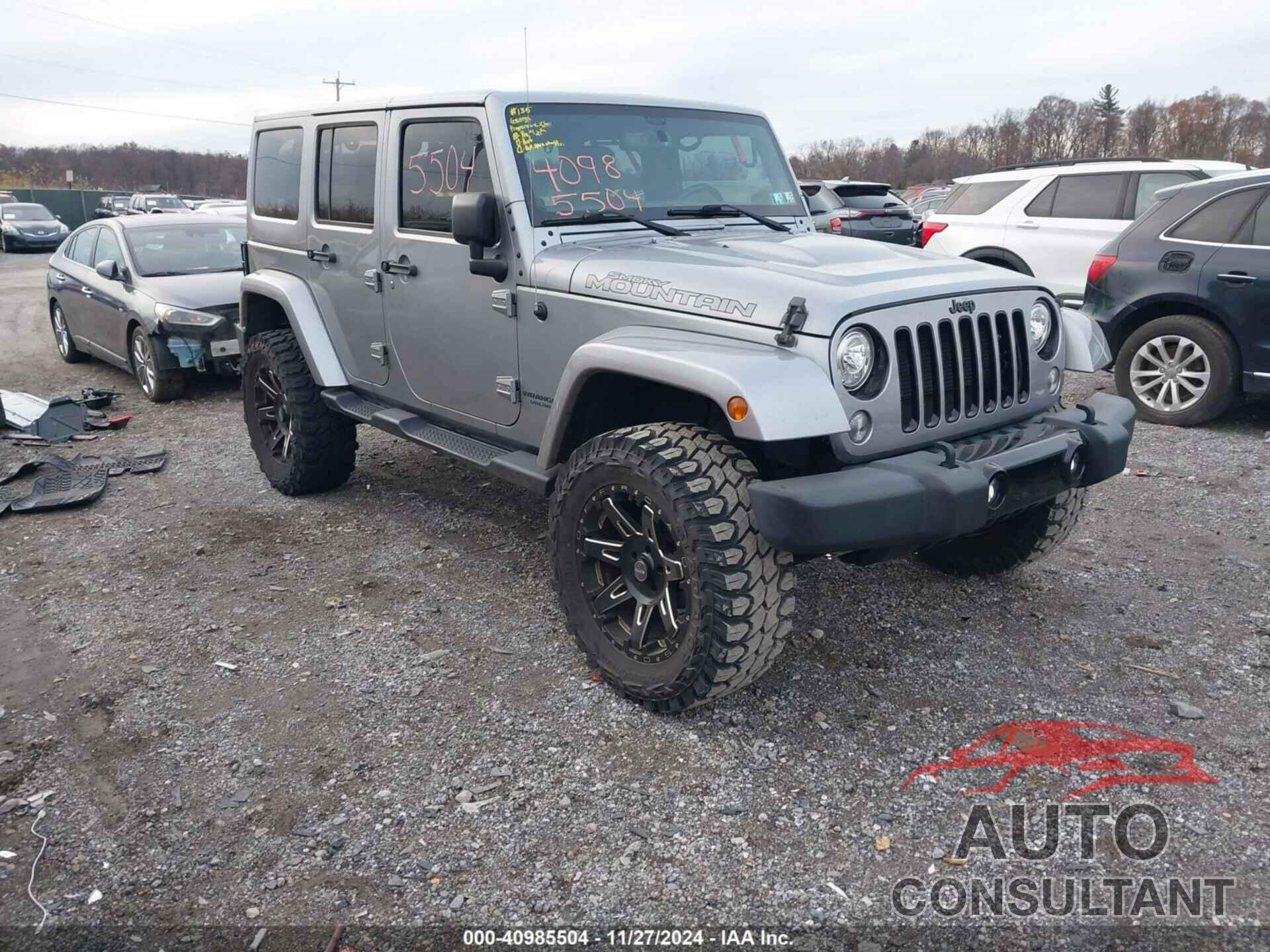 JEEP WRANGLER UNLIMITED 2017 - 1C4BJWEG4HL672023