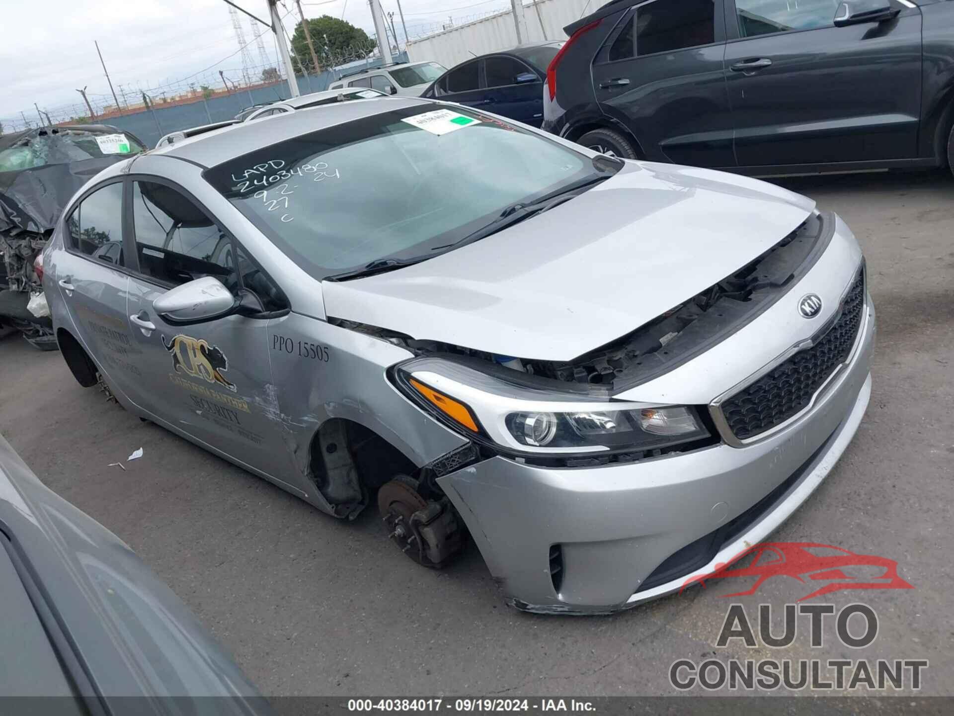 KIA FORTE 2018 - 3KPFL4A70JE255664
