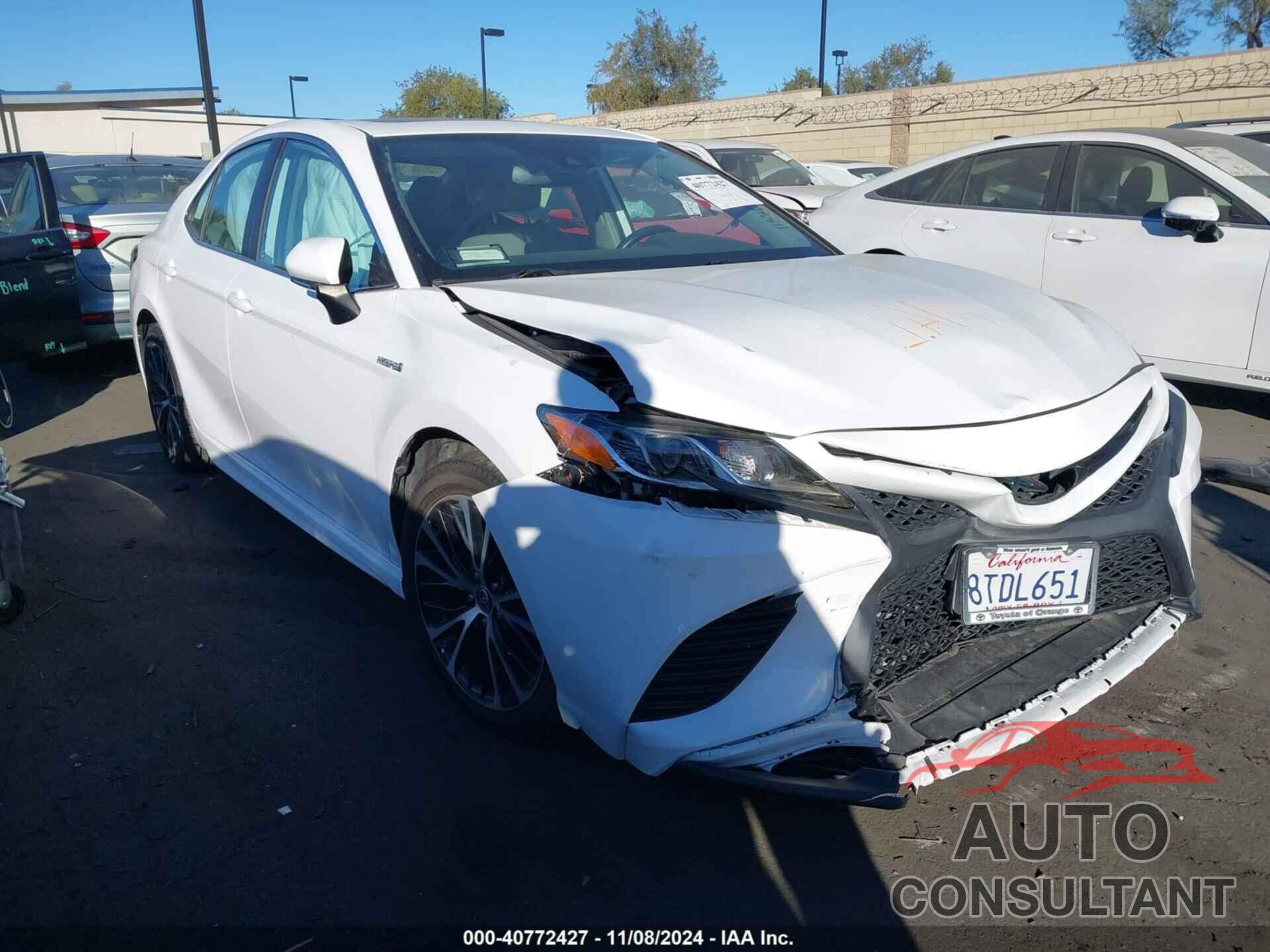 TOYOTA CAMRY 2020 - 4T1J31AK3LU534569