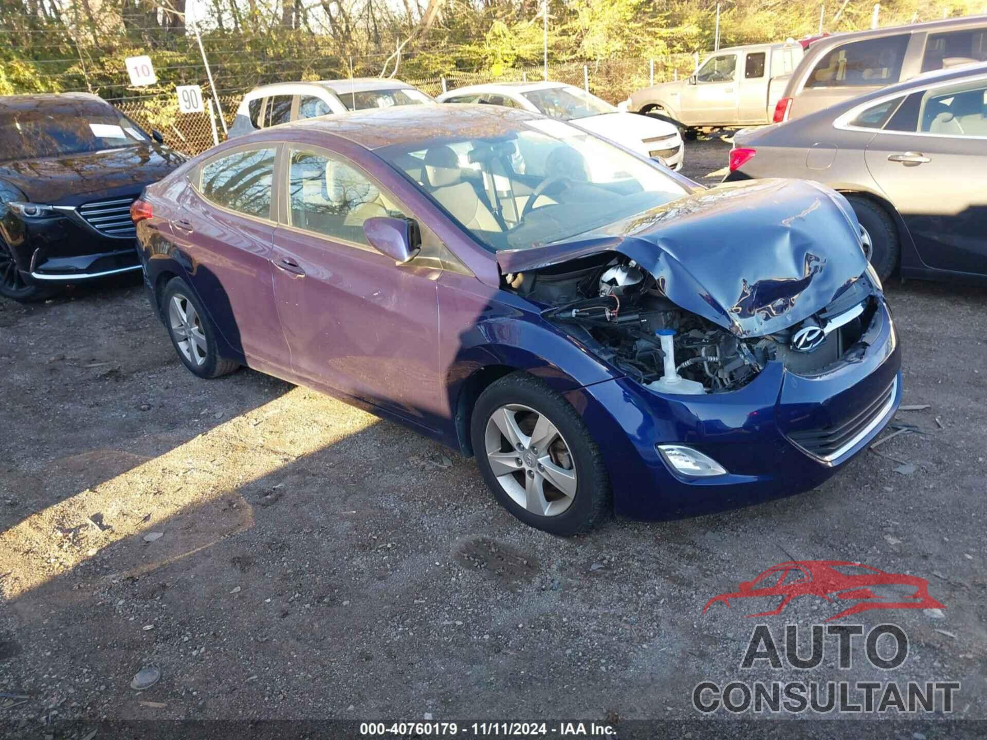 HYUNDAI ELANTRA 2013 - 5NPDH4AE4DH158619