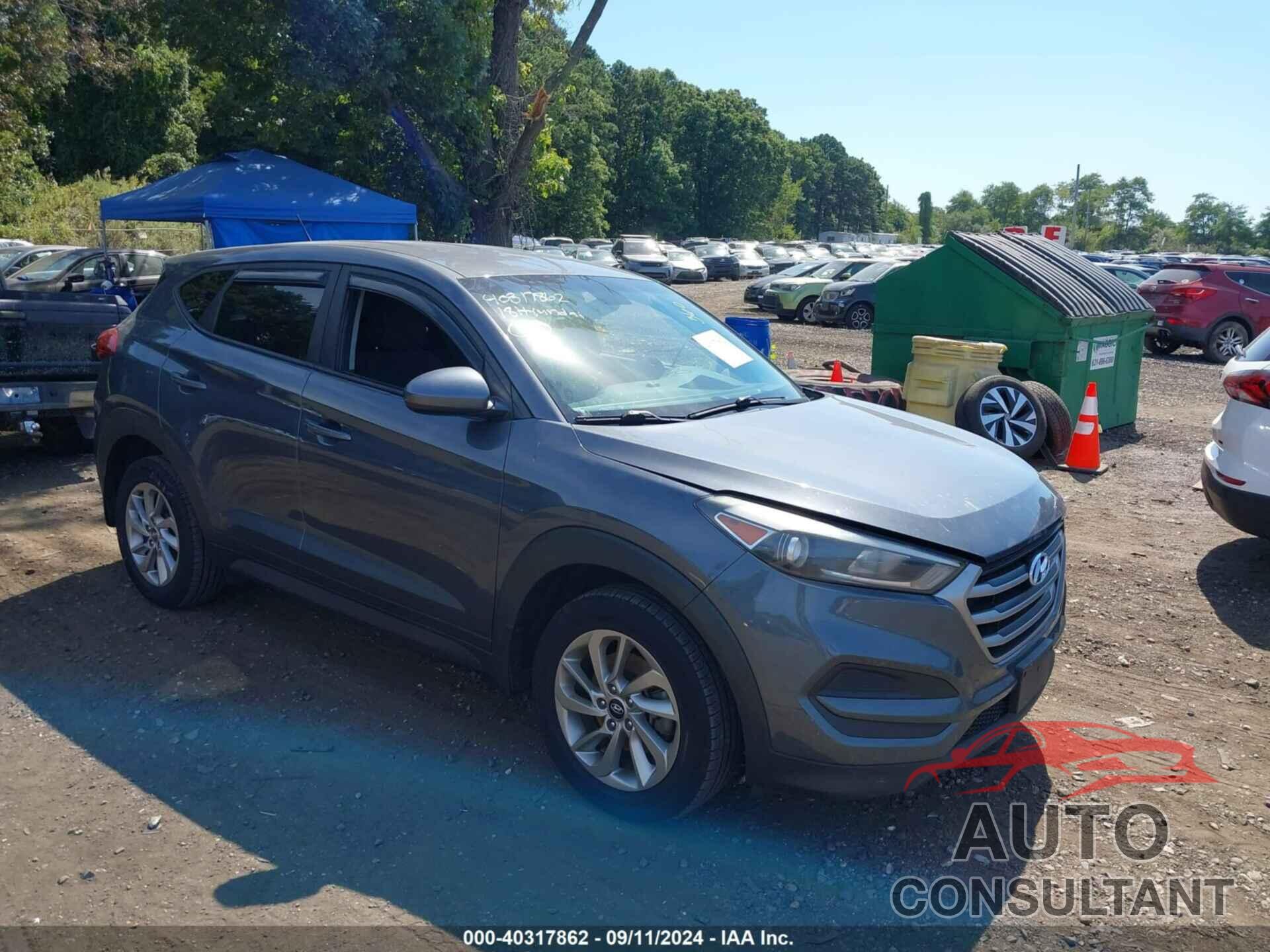 HYUNDAI TUCSON 2018 - KM8J23A40JU611301