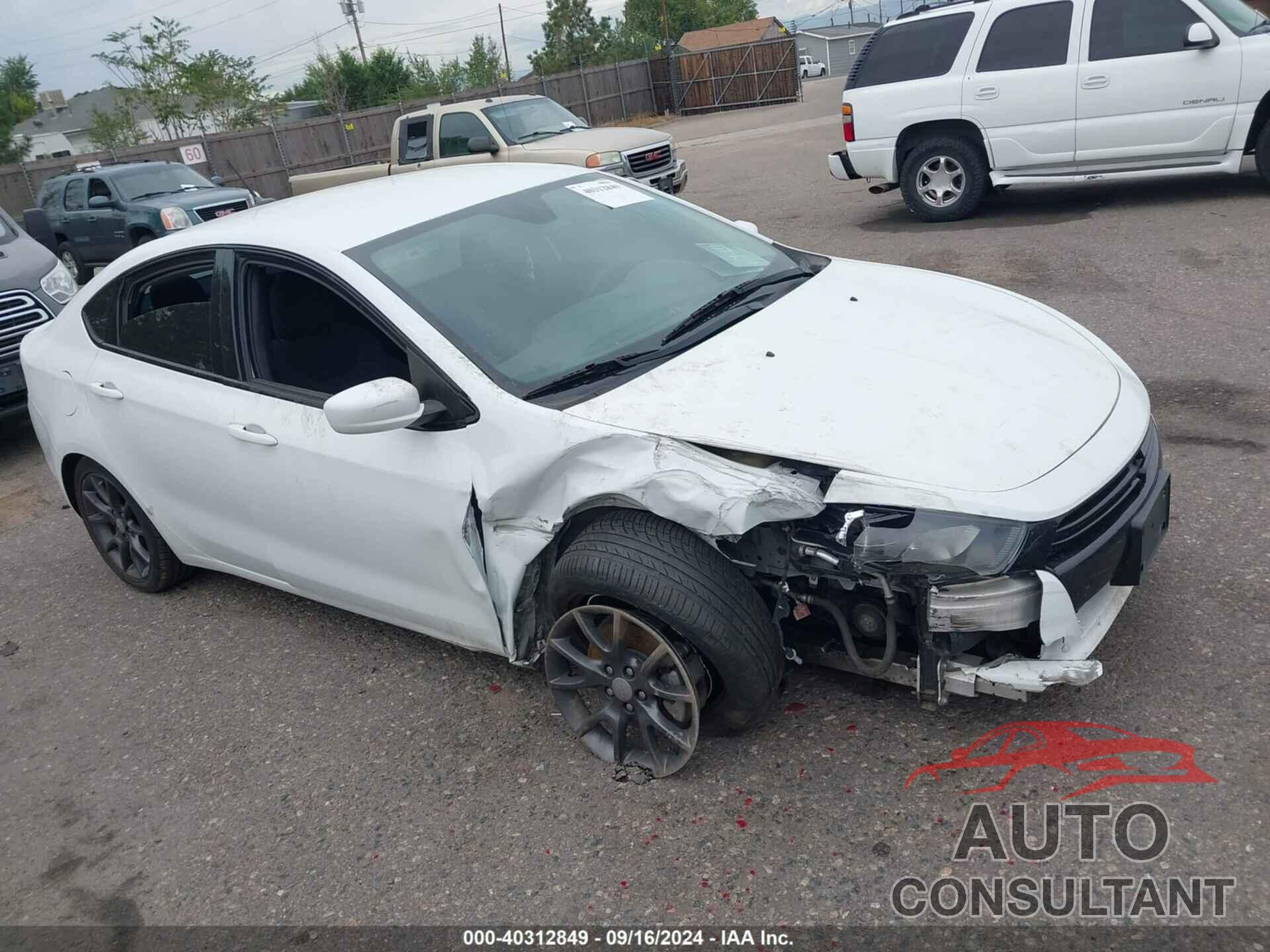 DODGE DART 2016 - 1C3CDFAA7GD533367