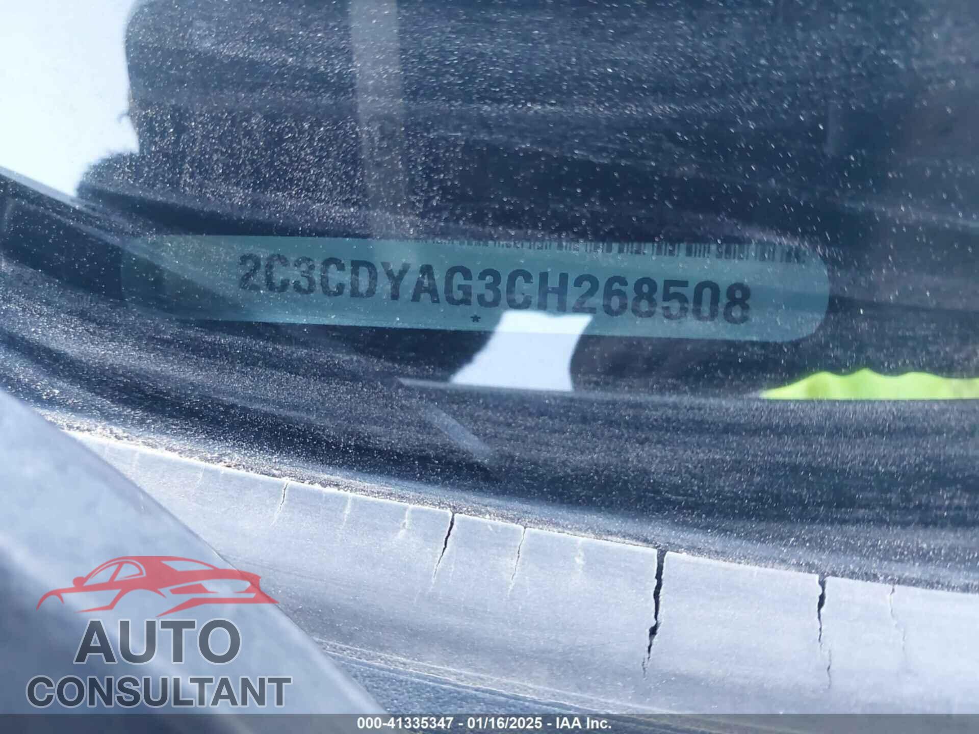 DODGE CHALLENGER 2012 - 2C3CDYAG3CH268508