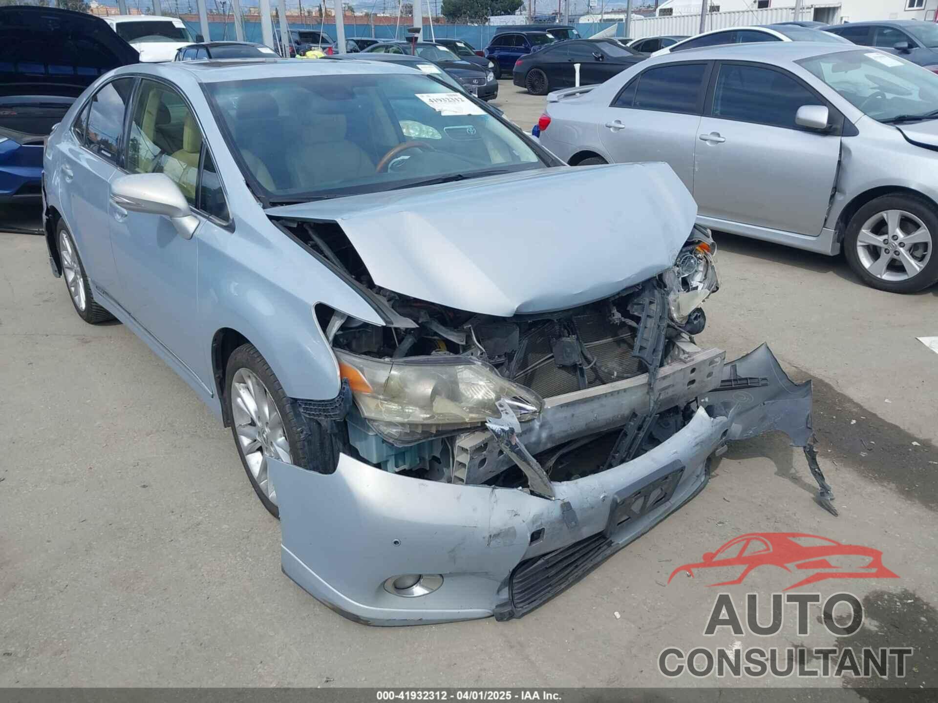 LEXUS HS 250H 2010 - JTHBB1BA6A2013077