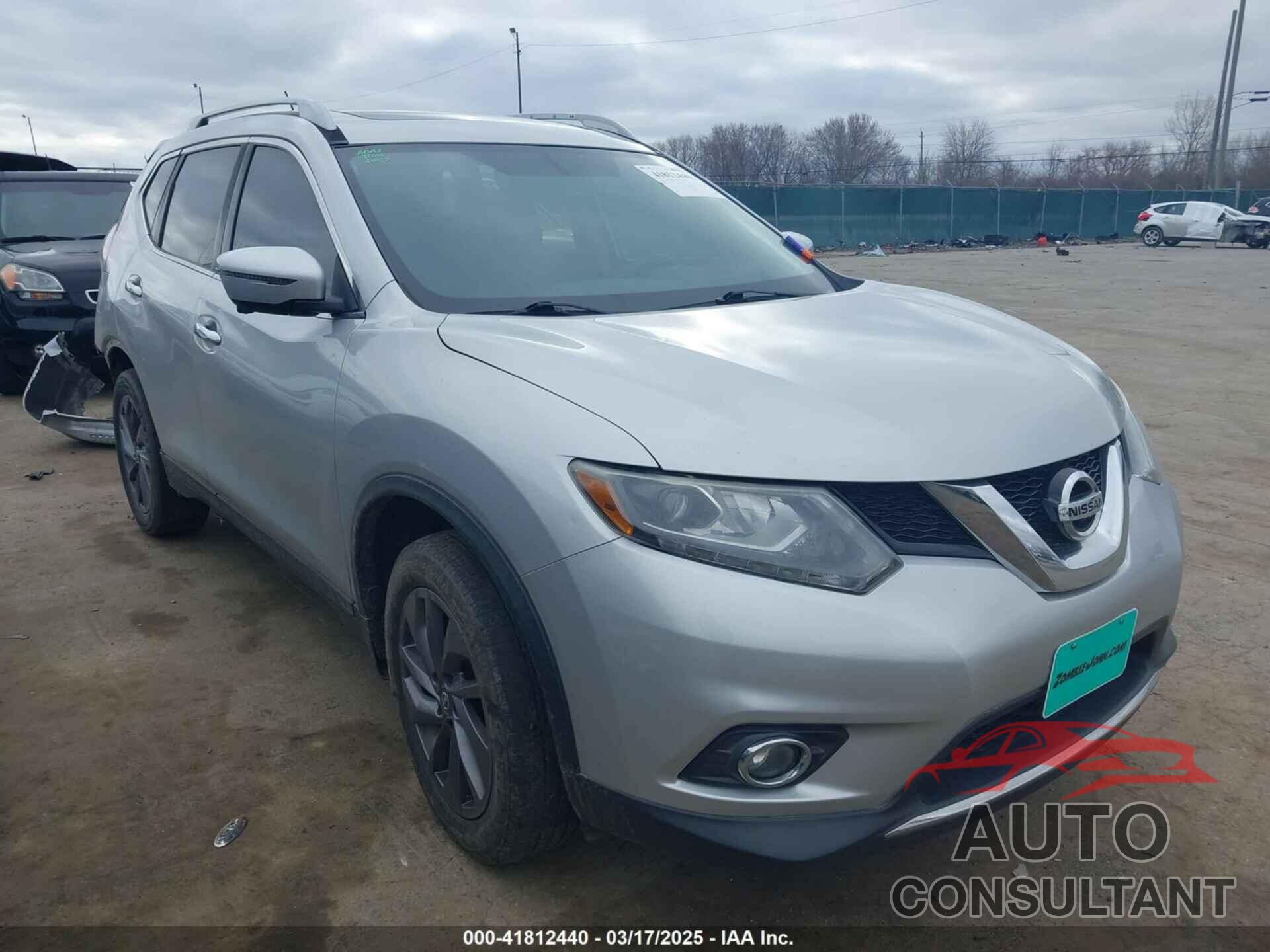 NISSAN ROGUE 2016 - 5N1AT2MV6GC837577