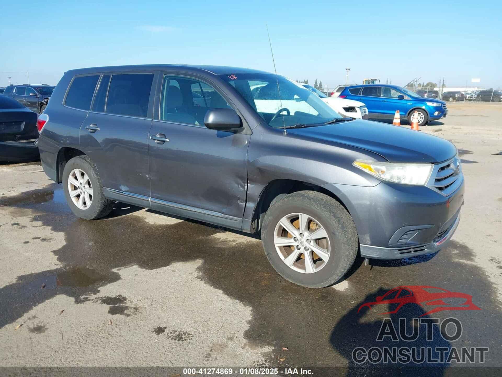 TOYOTA HIGHLANDER 2012 - 5TDZA3EH7CS021403