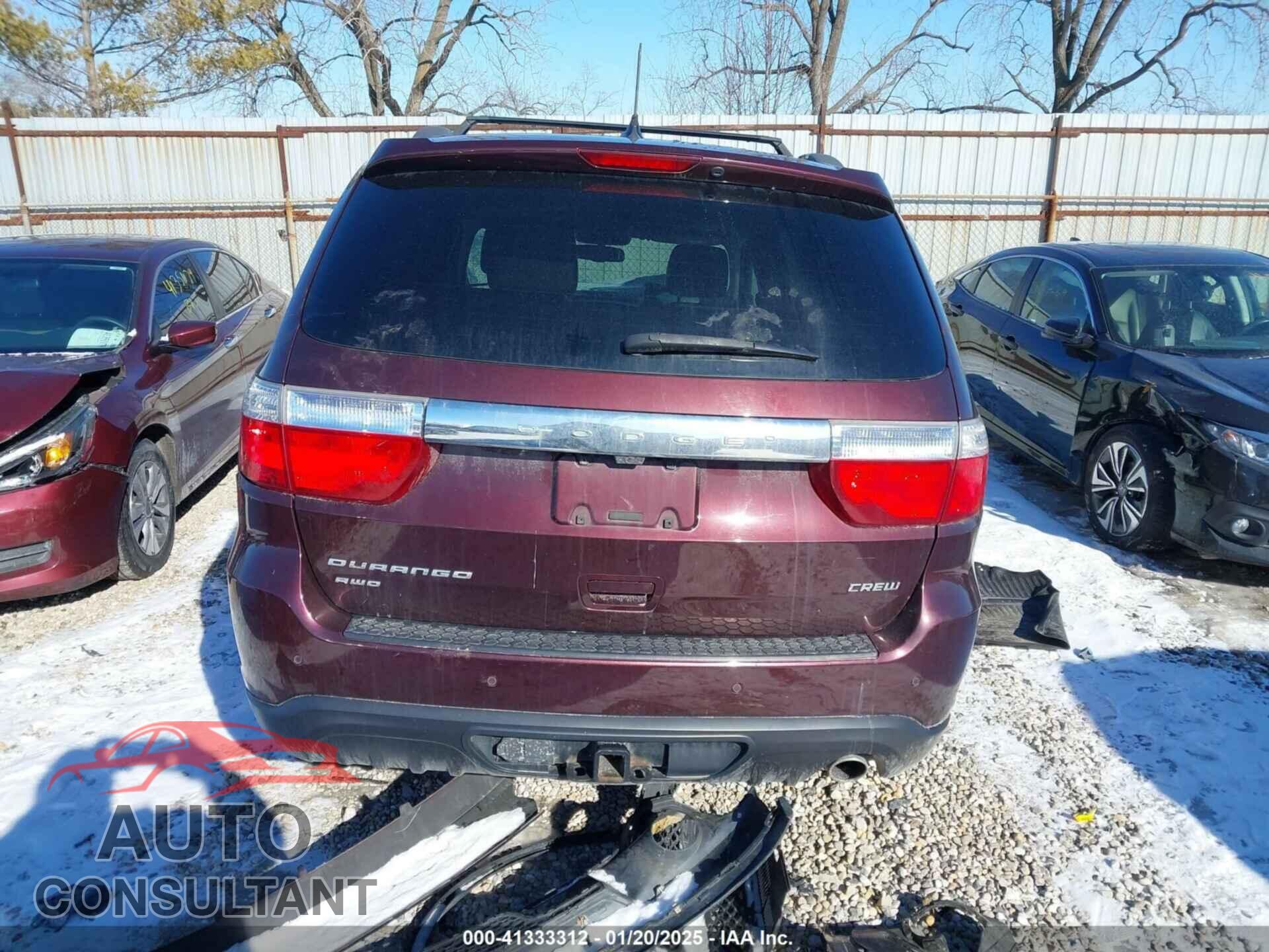 DODGE DURANGO 2012 - 1C4RDJDG4CC309224