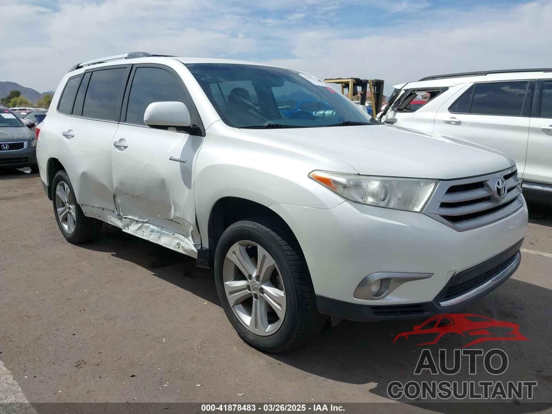 TOYOTA HIGHLANDER 2013 - 5TDDK3EH3DS235832