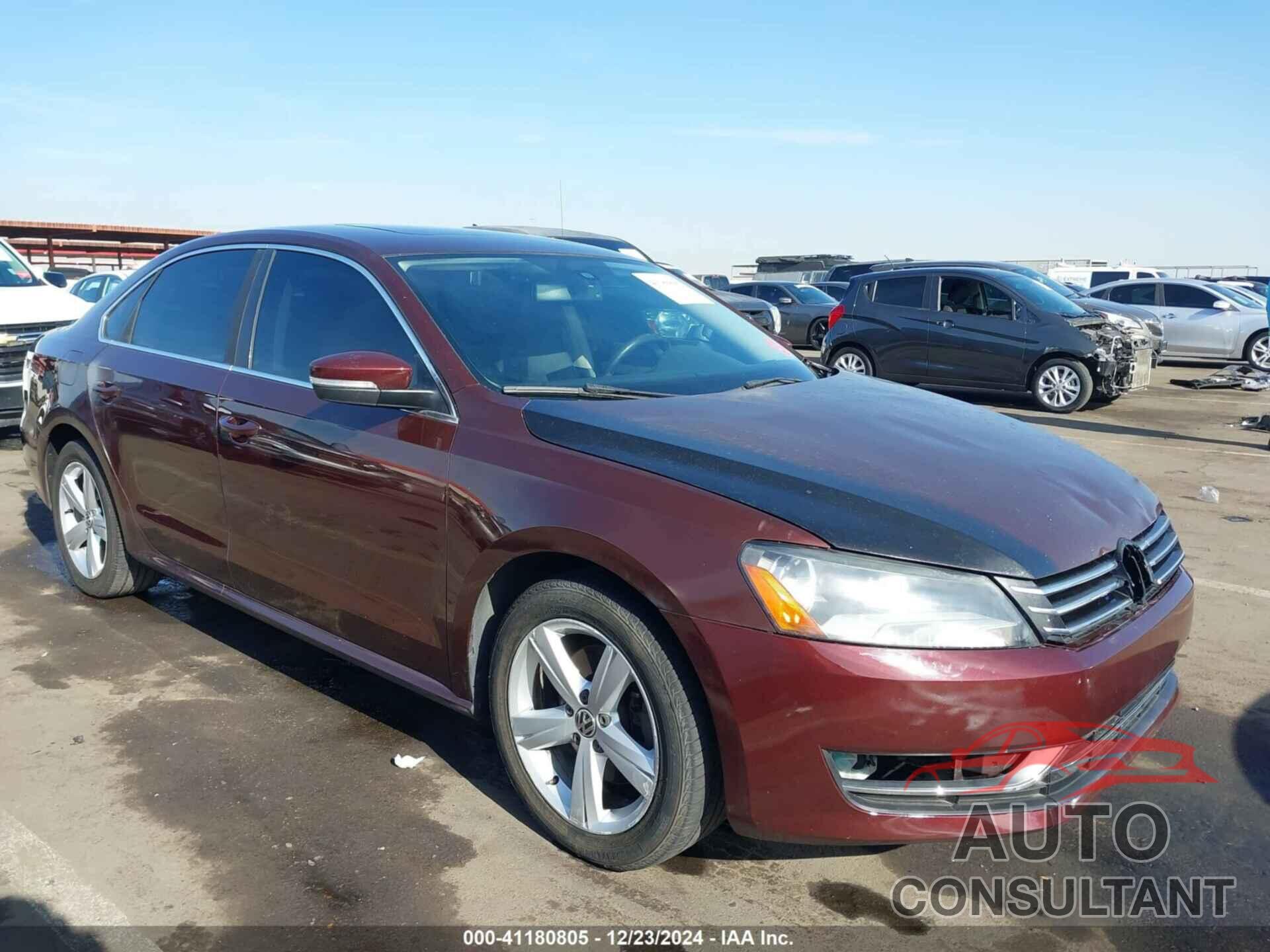 VOLKSWAGEN PASSAT 2013 - 1VWBP7A31DC020457