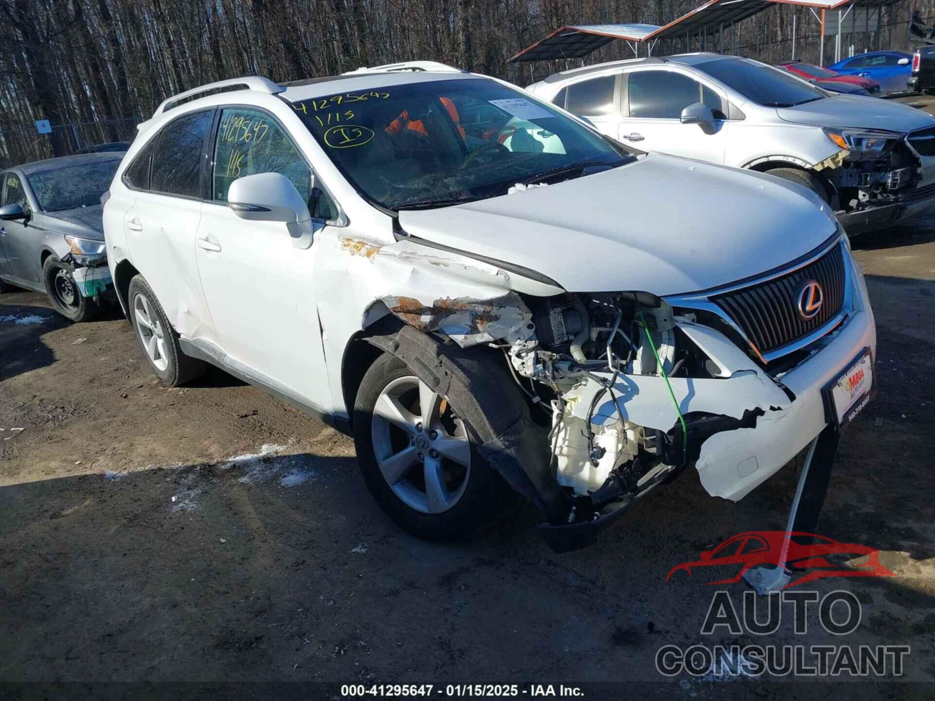 LEXUS RX 350 2010 - 2T2ZK1BA8AC035126