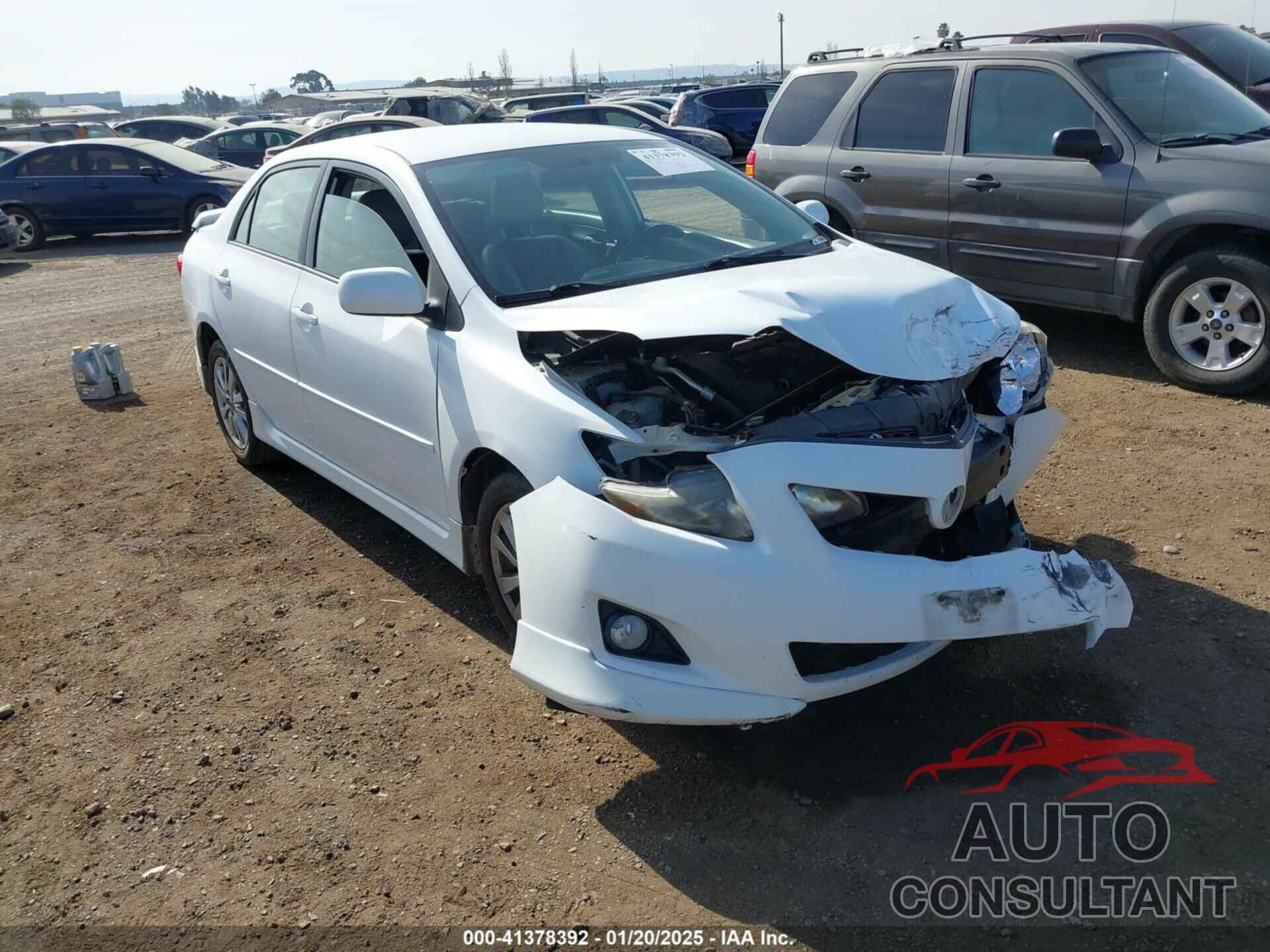 TOYOTA COROLLA 2009 - 1NXBU40E19Z151222