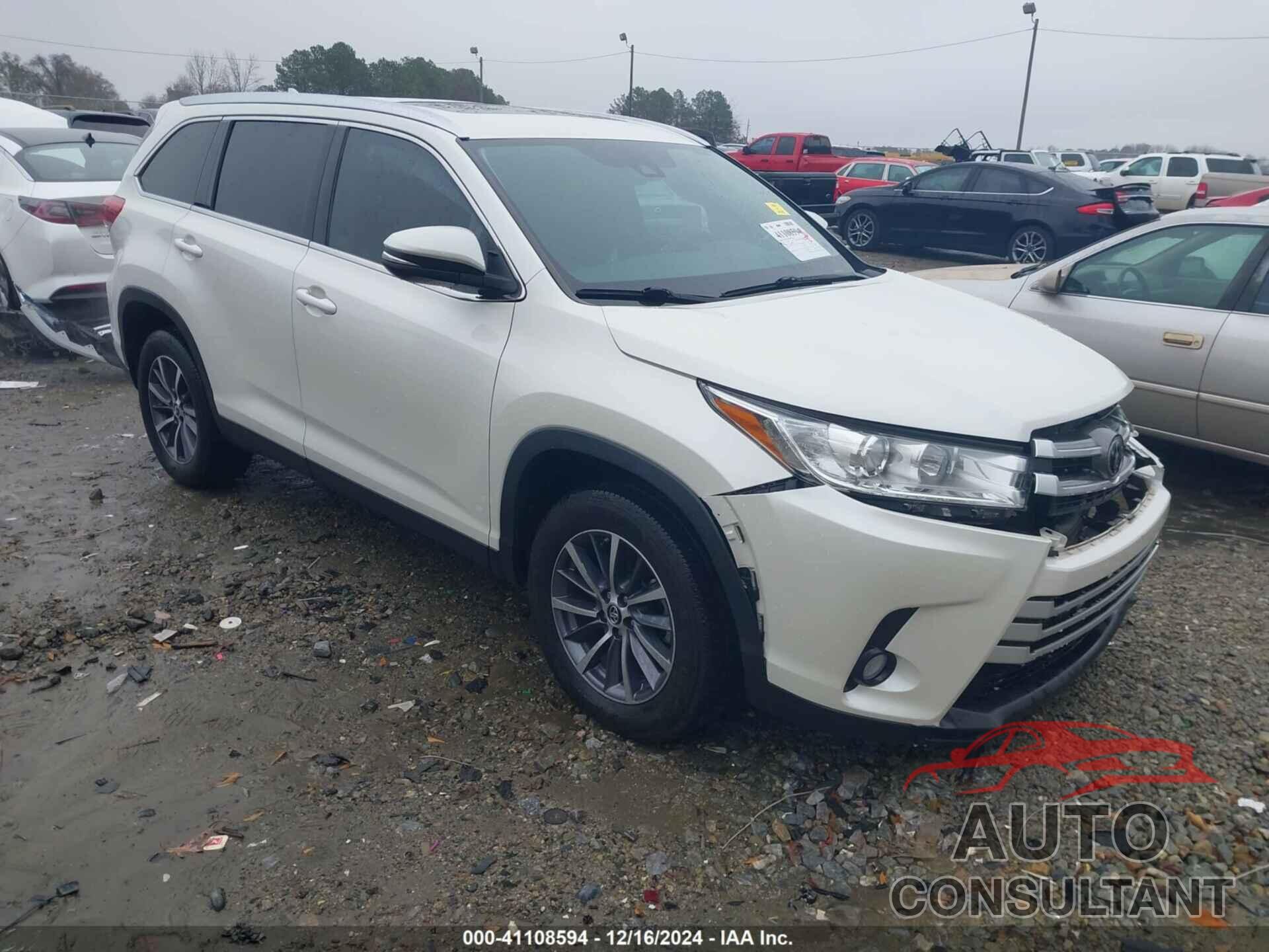 TOYOTA HIGHLANDER 2019 - 5TDKZRFH2KS570503