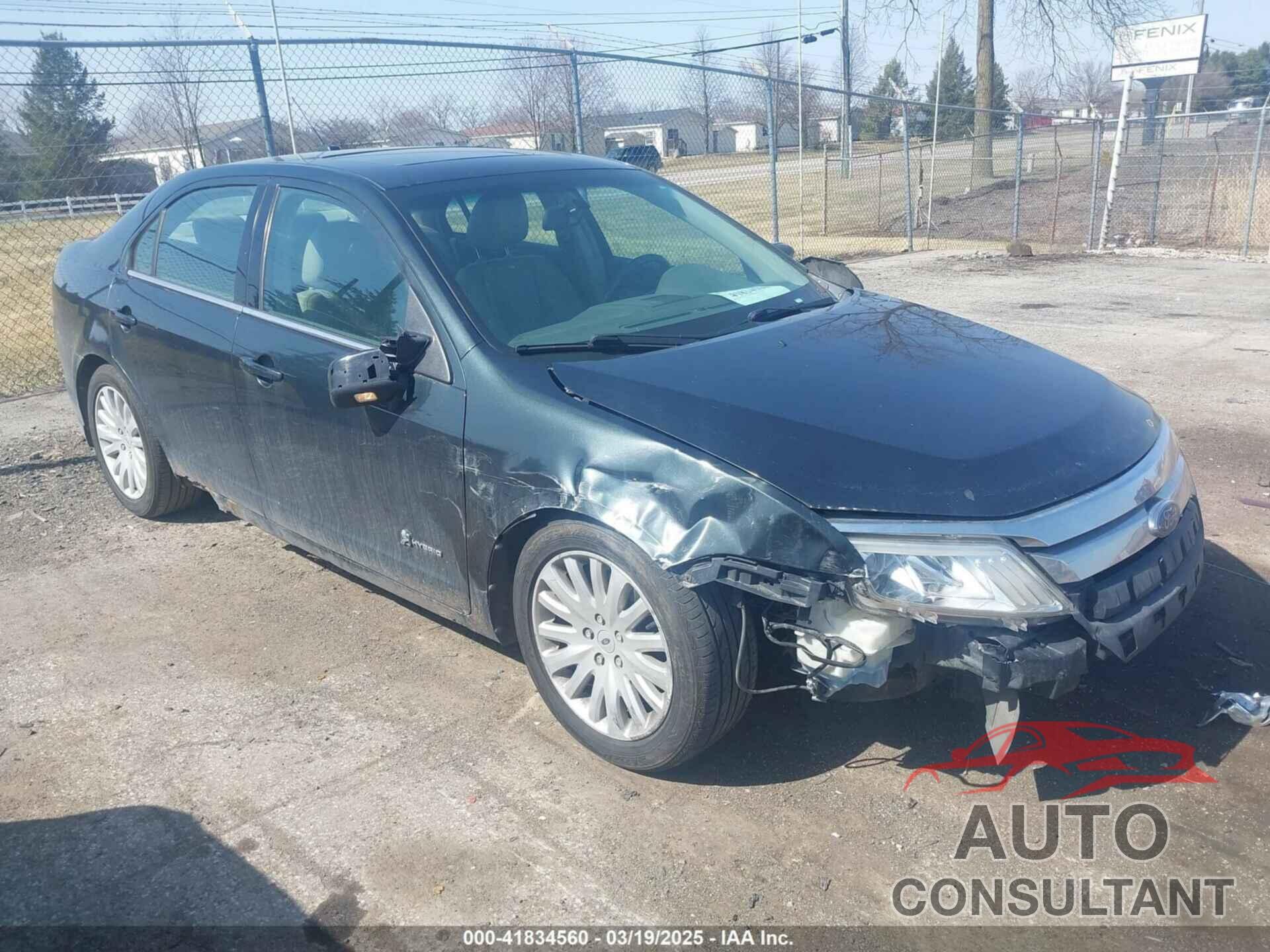 FORD FUSION HYBRID 2010 - 3FADP0L30AR137126