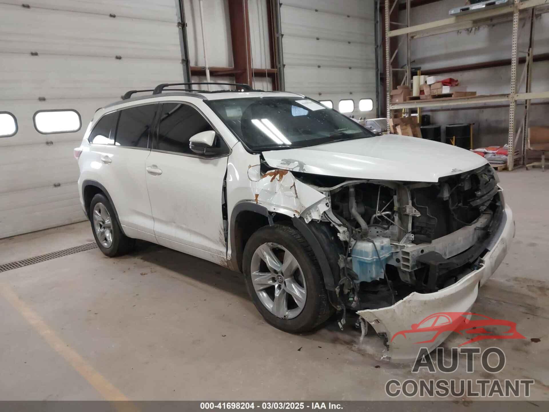 TOYOTA HIGHLANDER 2016 - 5TDYKRFH3GS148830