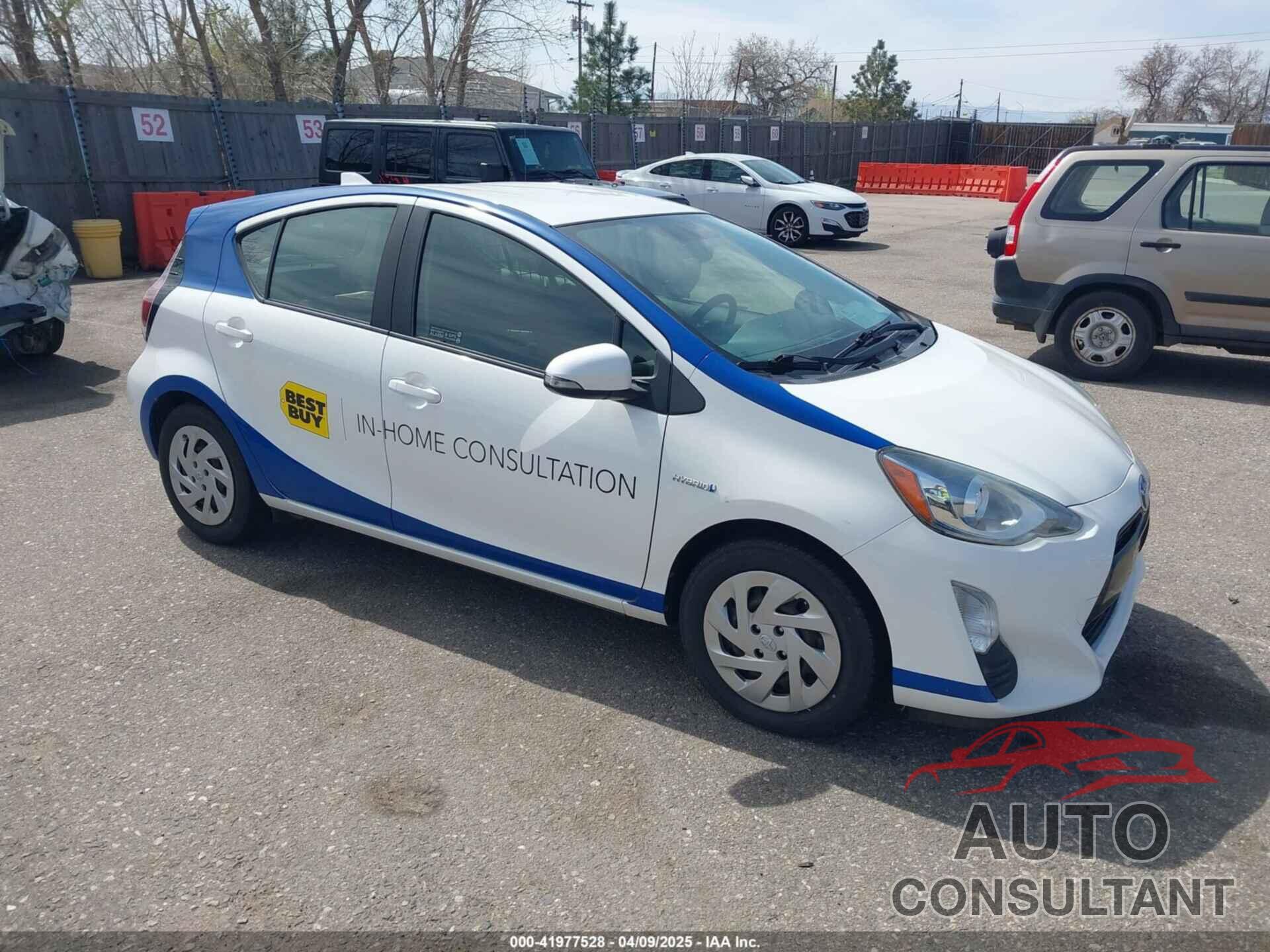 TOYOTA PRIUS C 2016 - JTDKDTB30G1125106