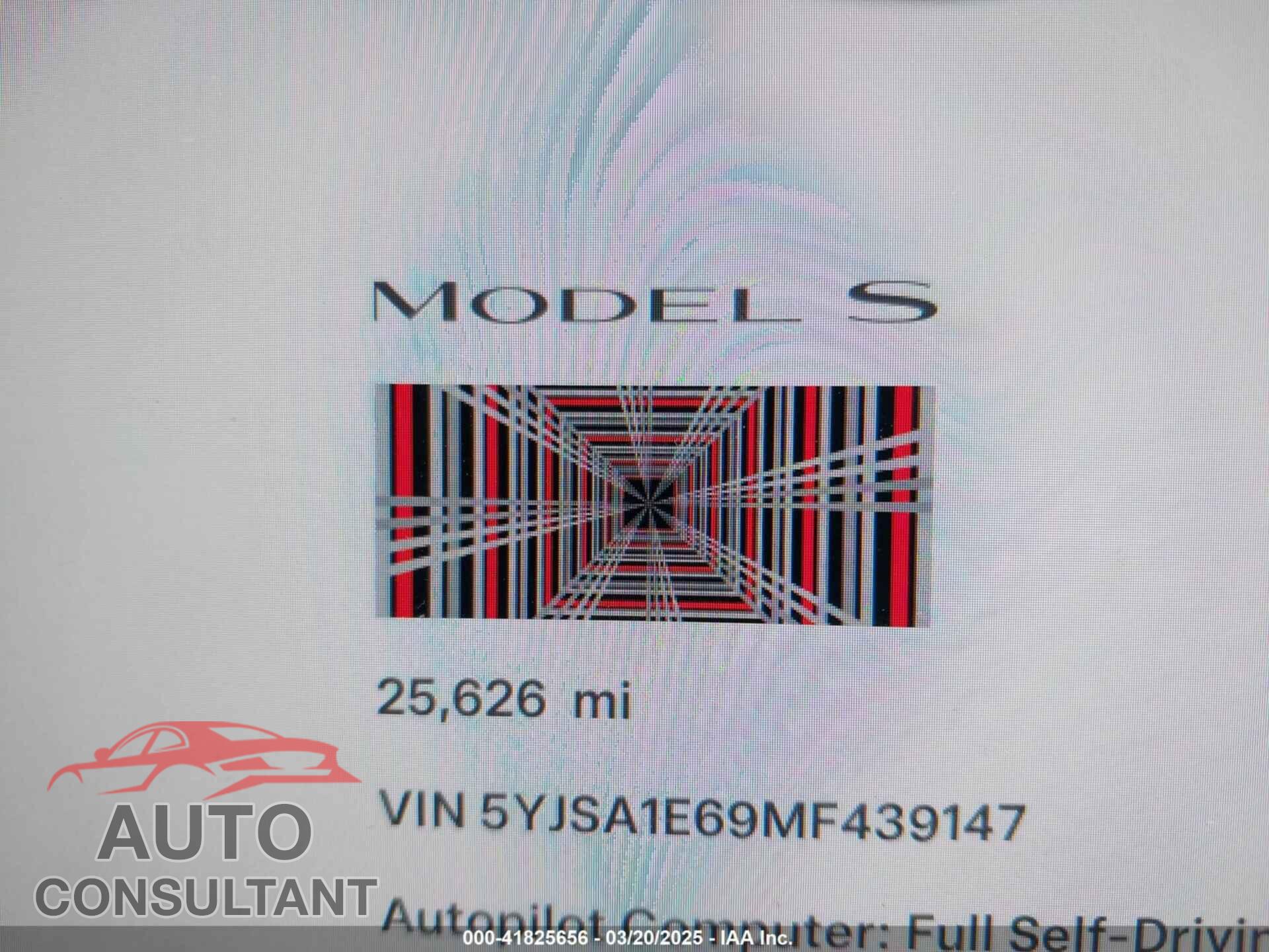 TESLA MODEL S 2021 - 5YJSA1E69MF439147