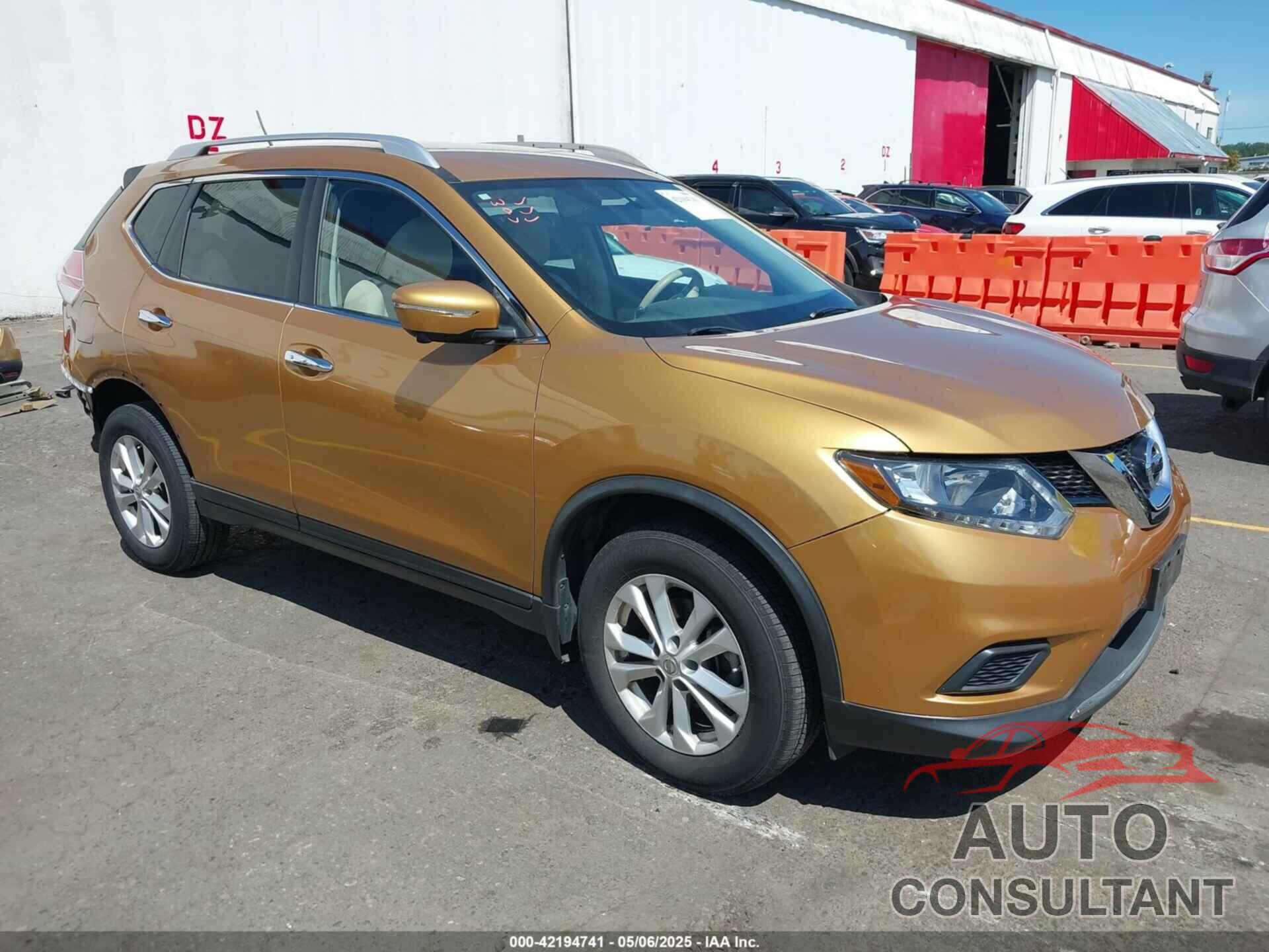 NISSAN ROGUE 2015 - KNMAT2MV7FP505322
