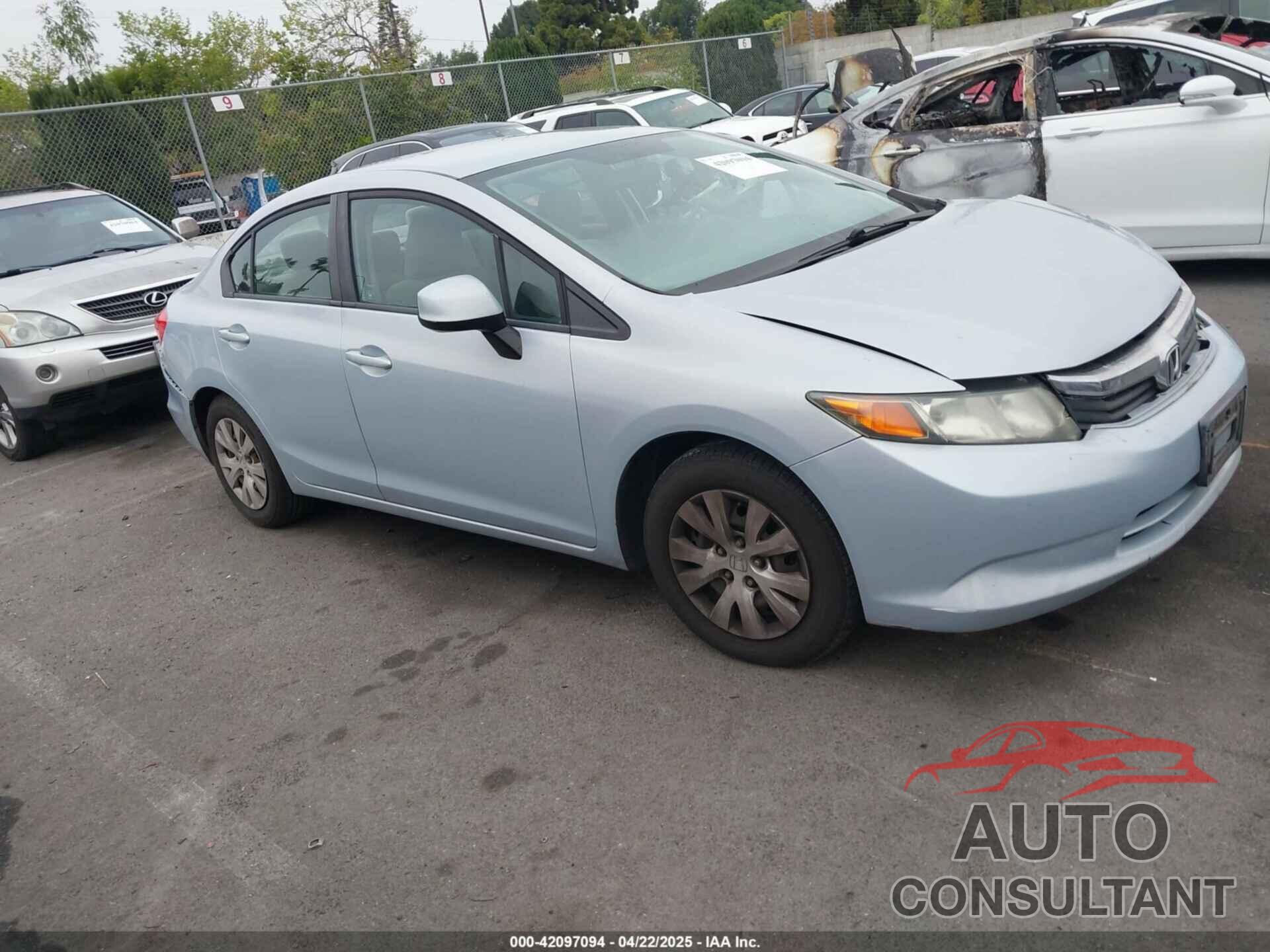 HONDA CIVIC 2012 - 2HGFB2F58CH560126