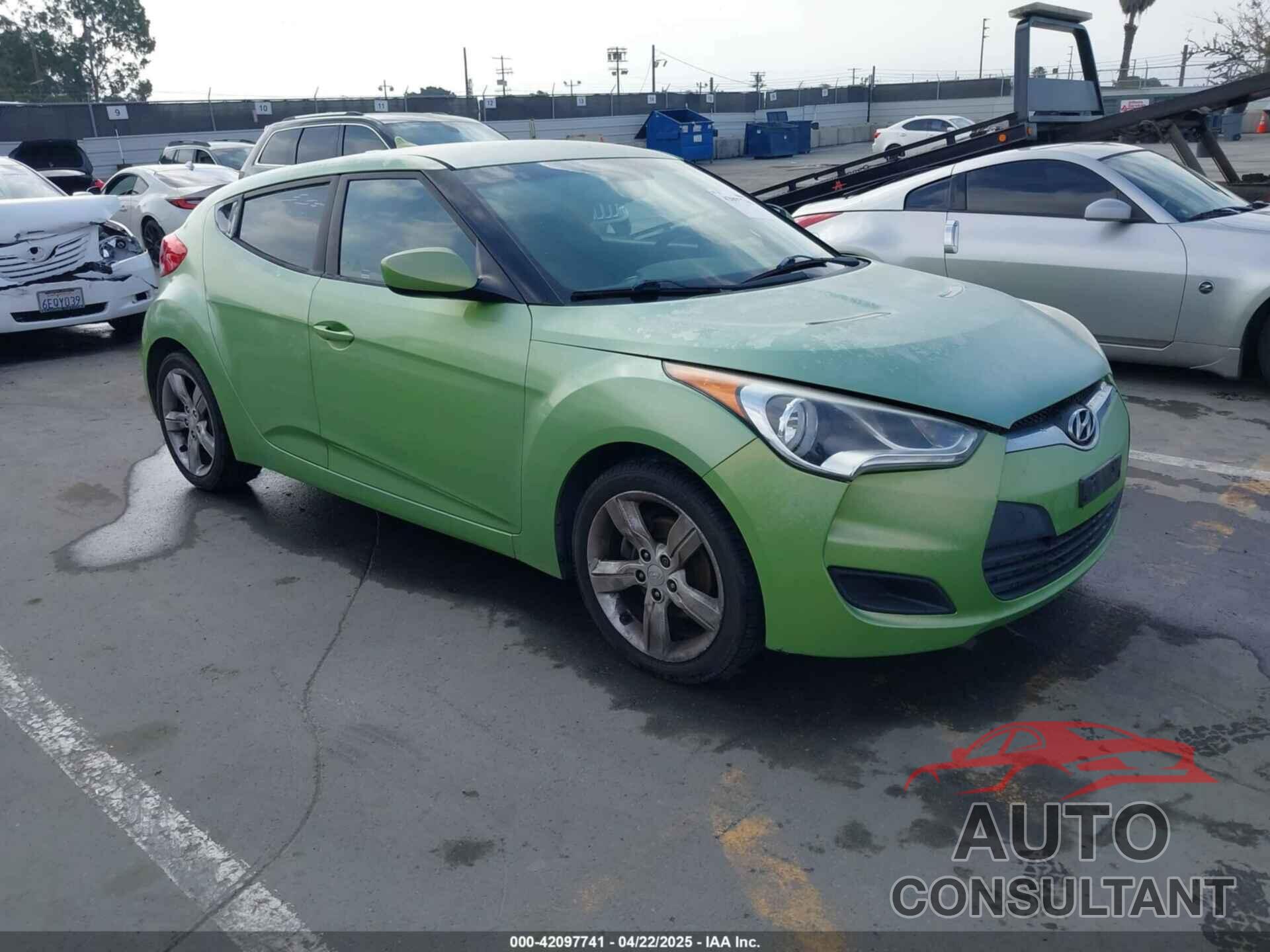 HYUNDAI VELOSTER 2012 - KMHTC6AD3CU025315