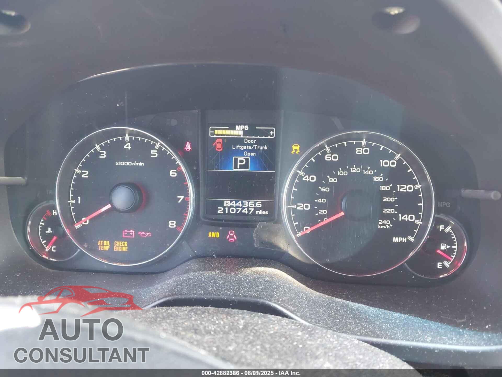 SUBARU OUTBACK 2013 - 4S4BRBKC8D3267453