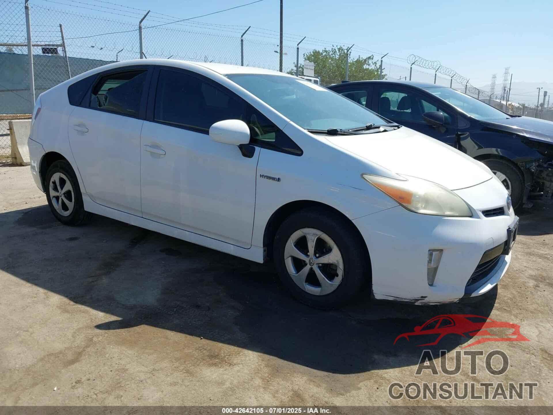 TOYOTA PRIUS 2012 - JTDKN3DU3C1493180