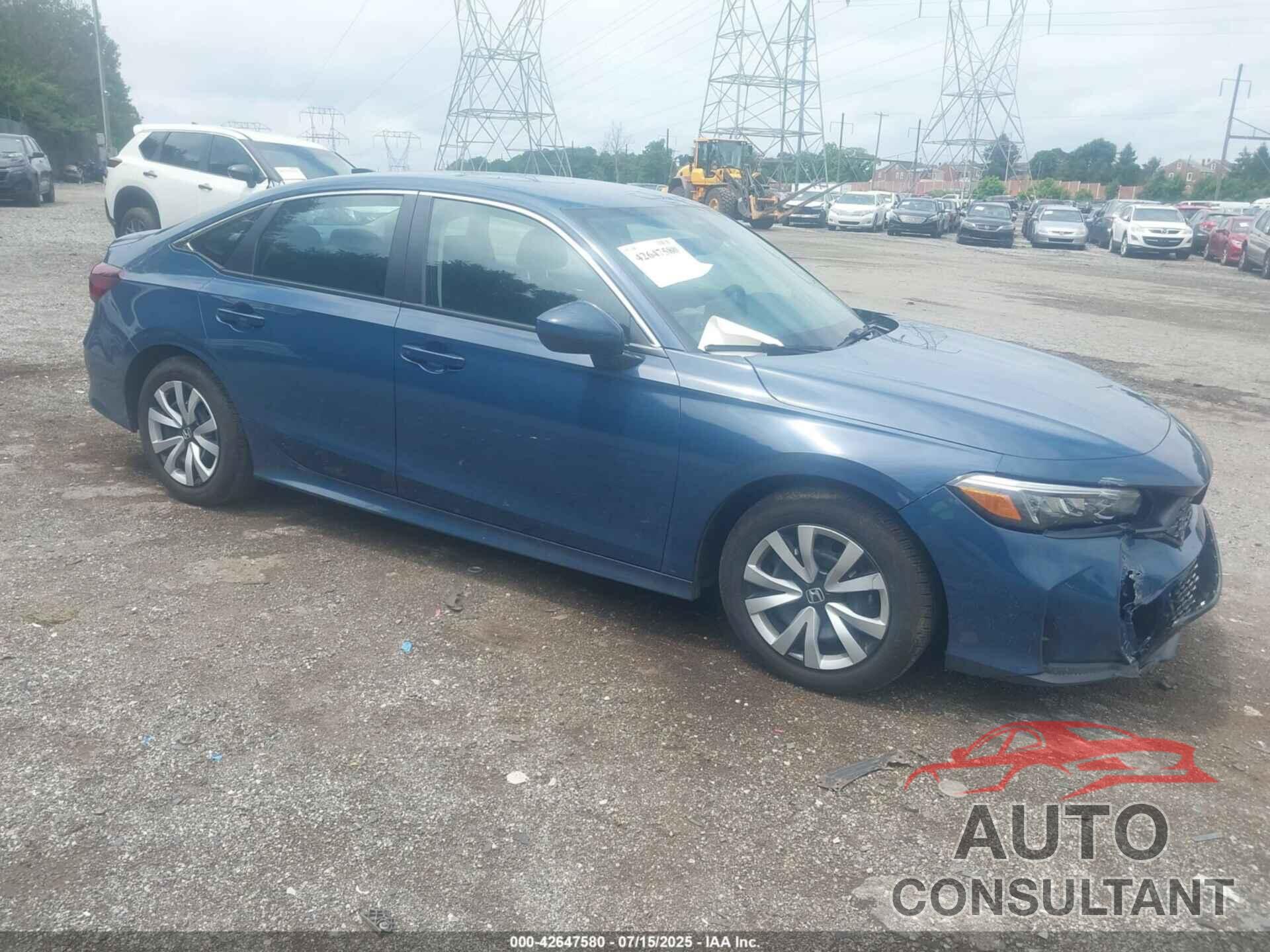 HONDA CIVIC 2025 - 2HGFE2F29SH541063