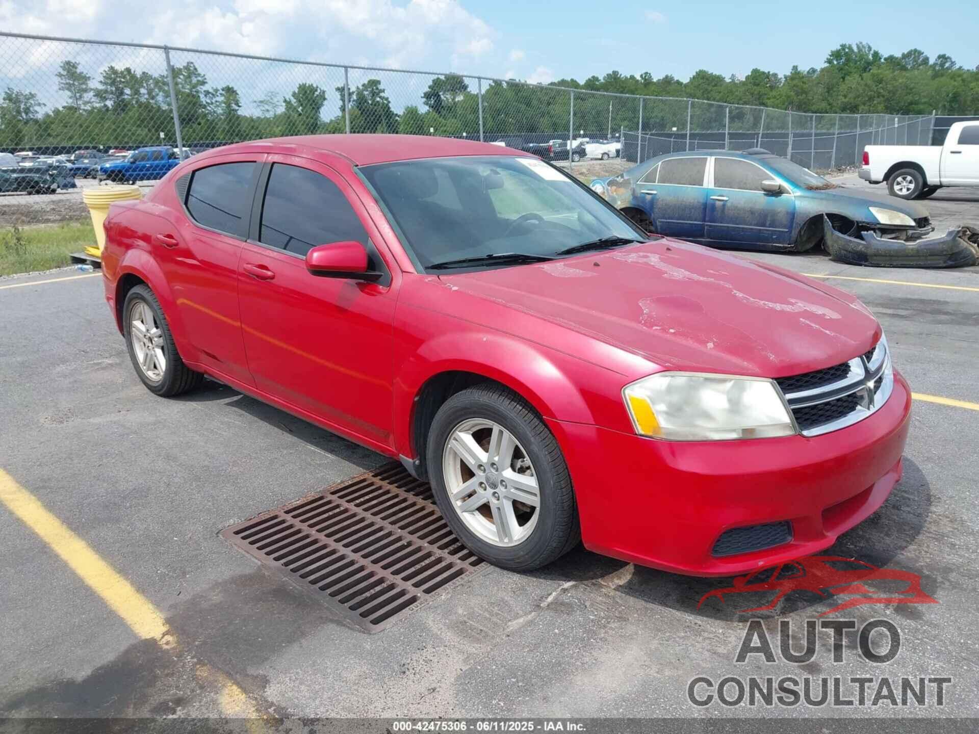DODGE AVENGER 2012 - 1C3CDZCB5CN112128