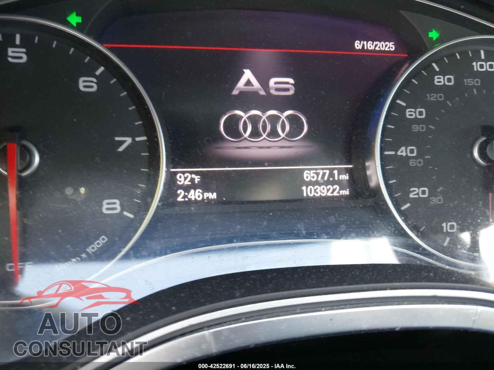 AUDI A6 2016 - WAUDFAFC7GN173855