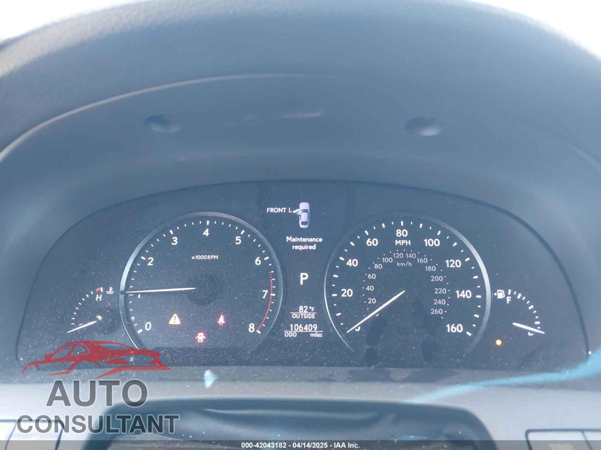 LEXUS LS 460 2014 - JTHGL5EFXE5051451