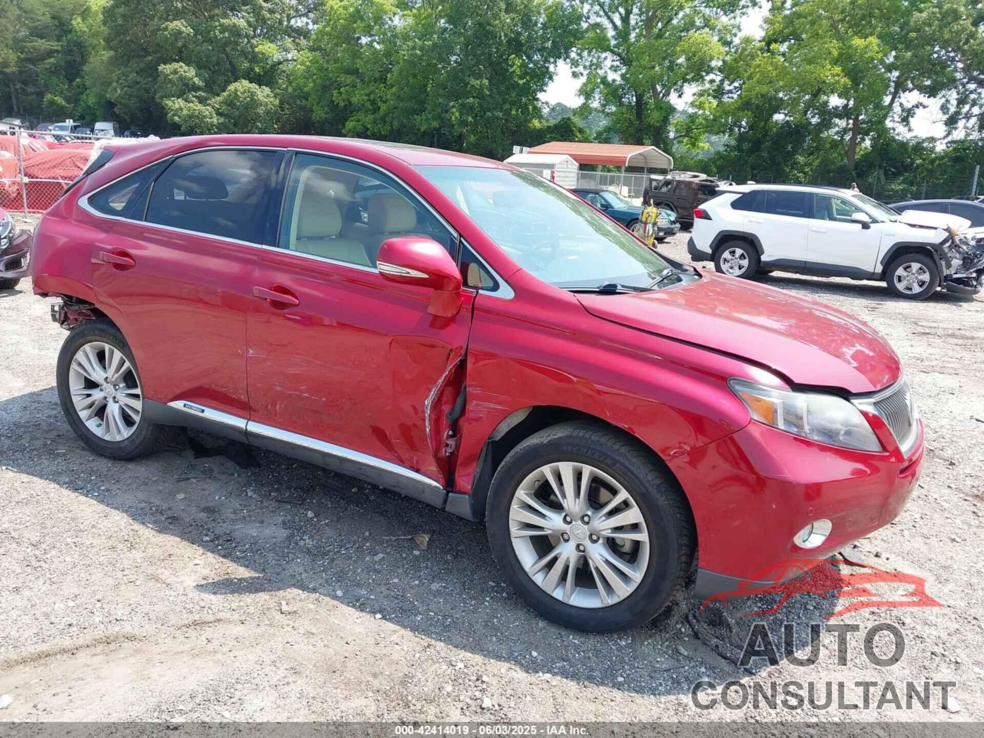 LEXUS RX 450H 2010 - JTJZB1BA5A2400328