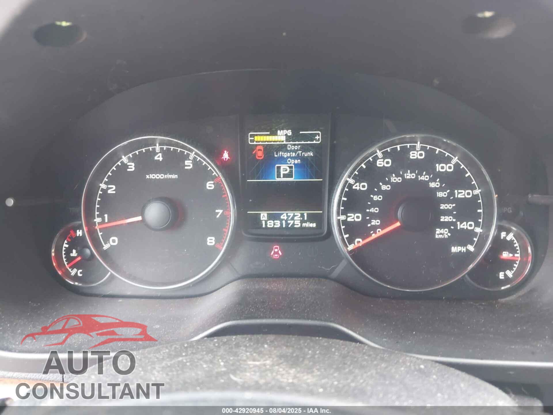 SUBARU OUTBACK 2013 - 4S4BRCKC4D3232835