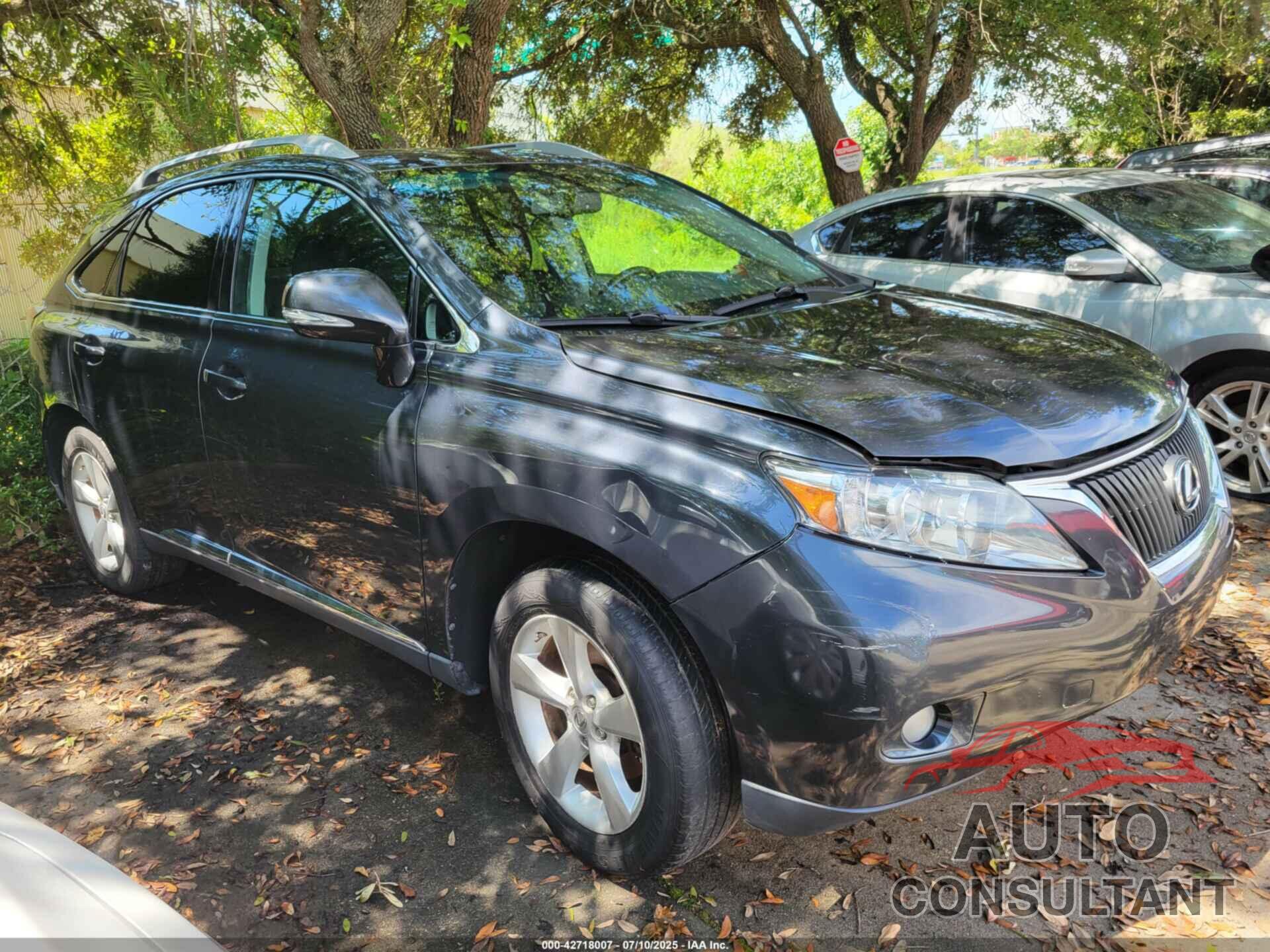 LEXUS RX 2010 - 2T2BK1BA6AC024420