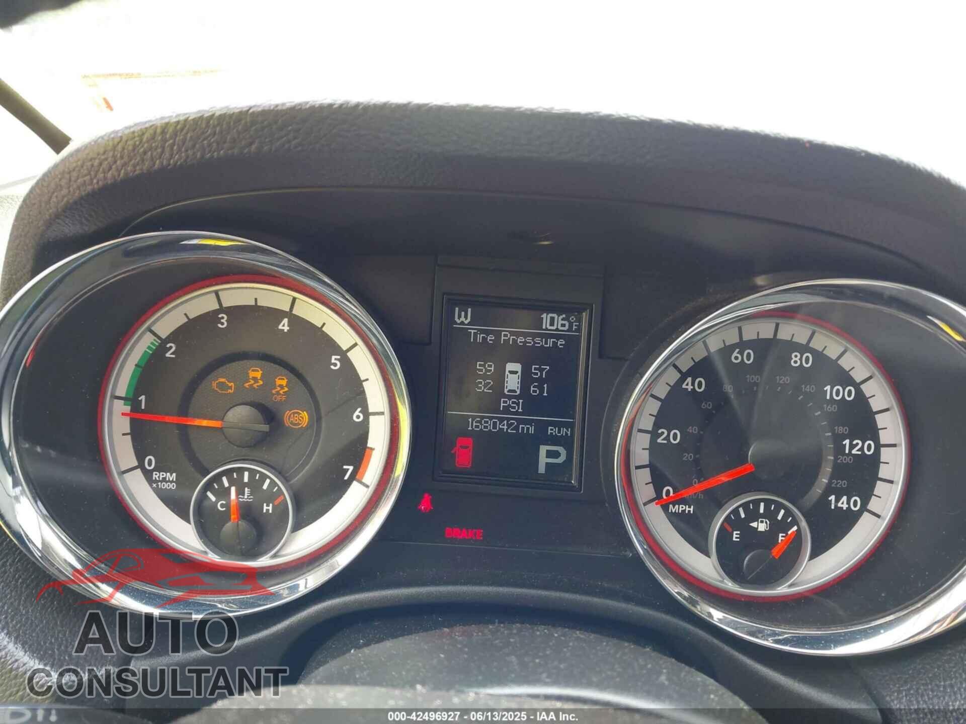 DODGE DURANGO 2011 - 1D4RE4GG9BC674820