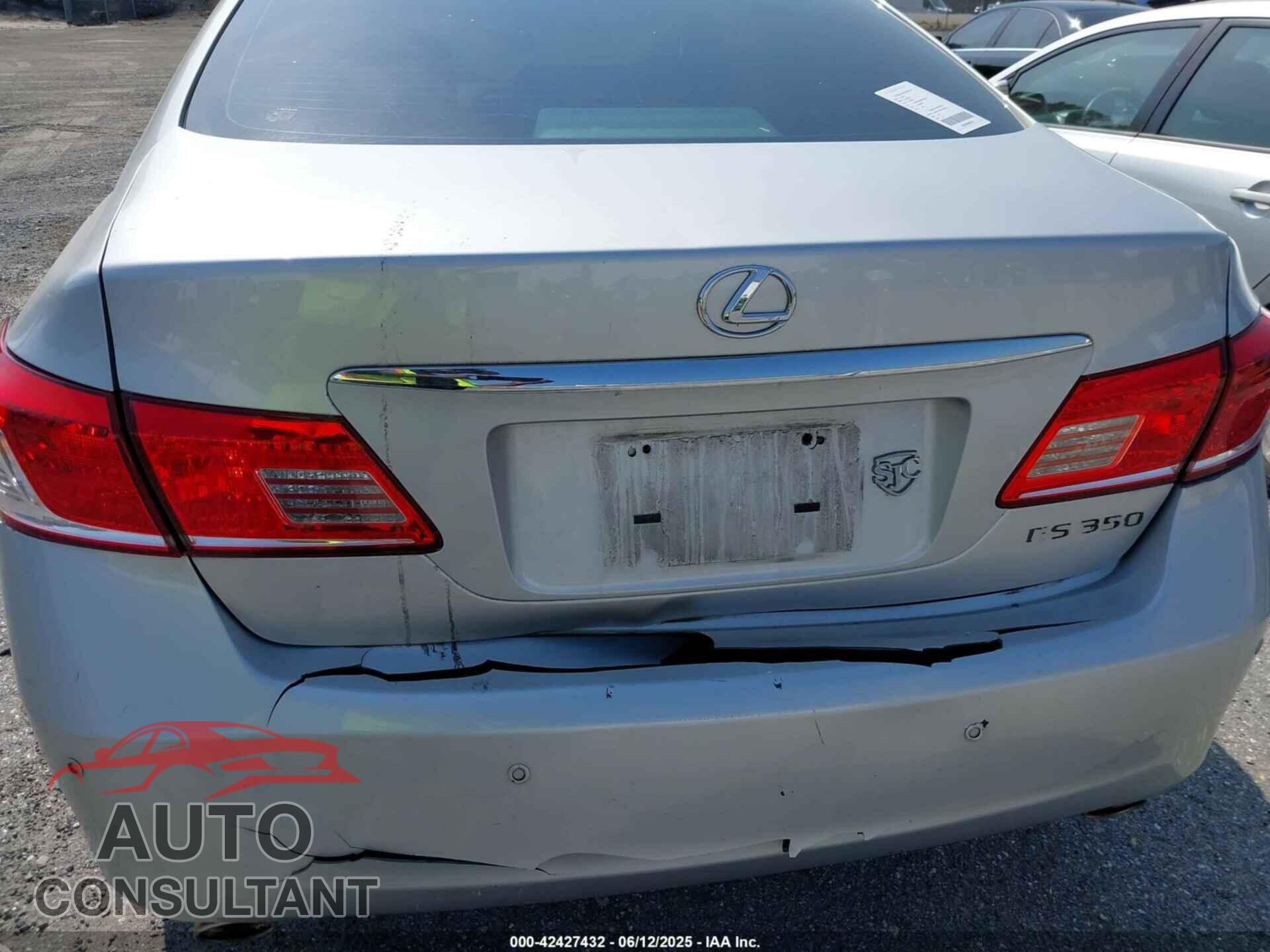 LEXUS ES 350 2011 - JTHBK1EG4B2451680
