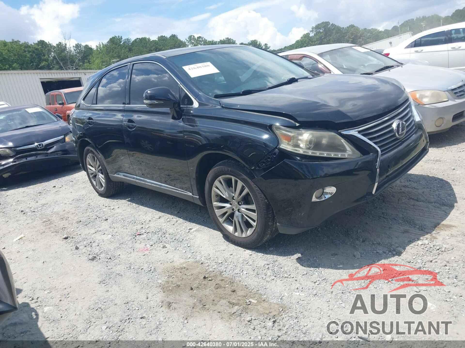 LEXUS RX 450H 2013 - JTJZB1BA4D2007232