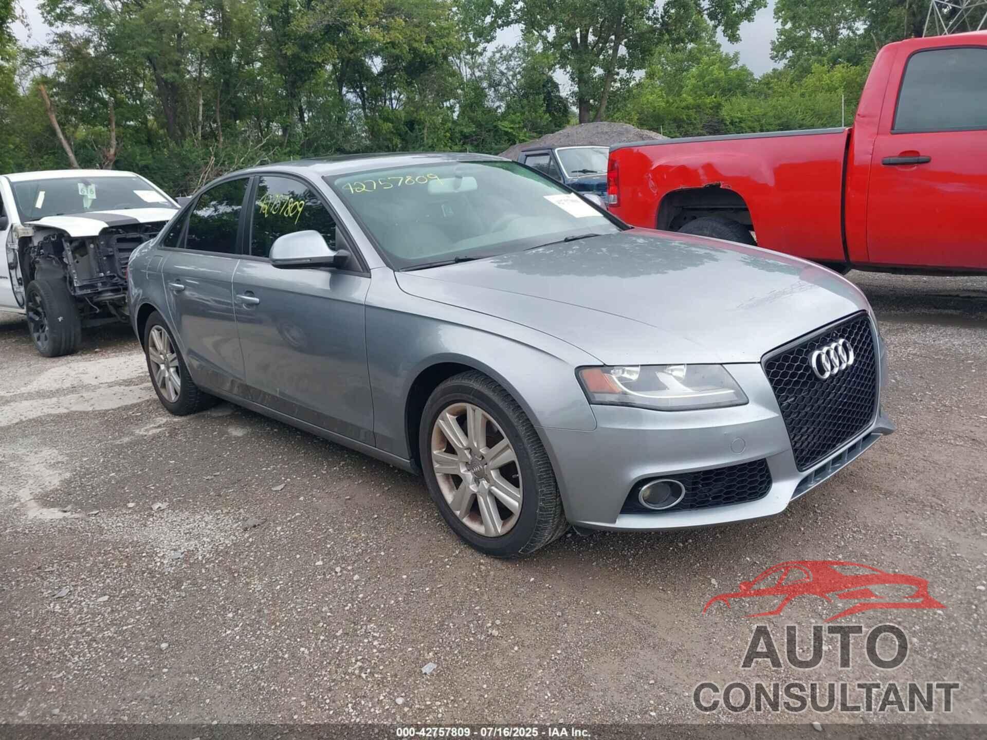 AUDI A4 2009 - WAUJF78K19N066782