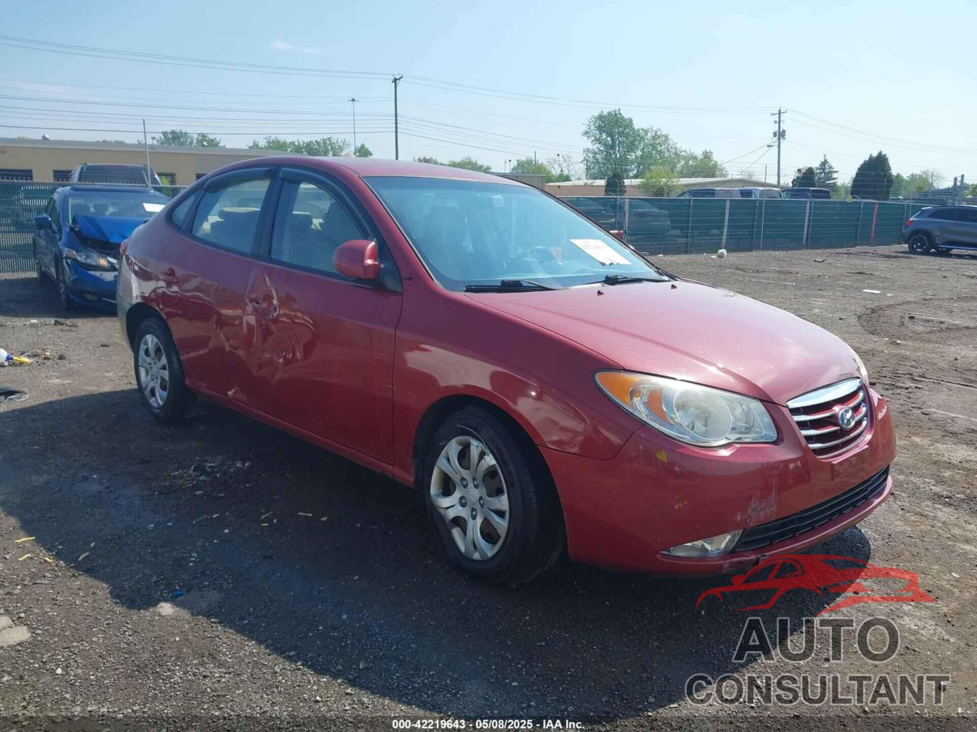 HYUNDAI ELANTRA 2010 - KMHDU4AD8AU022557