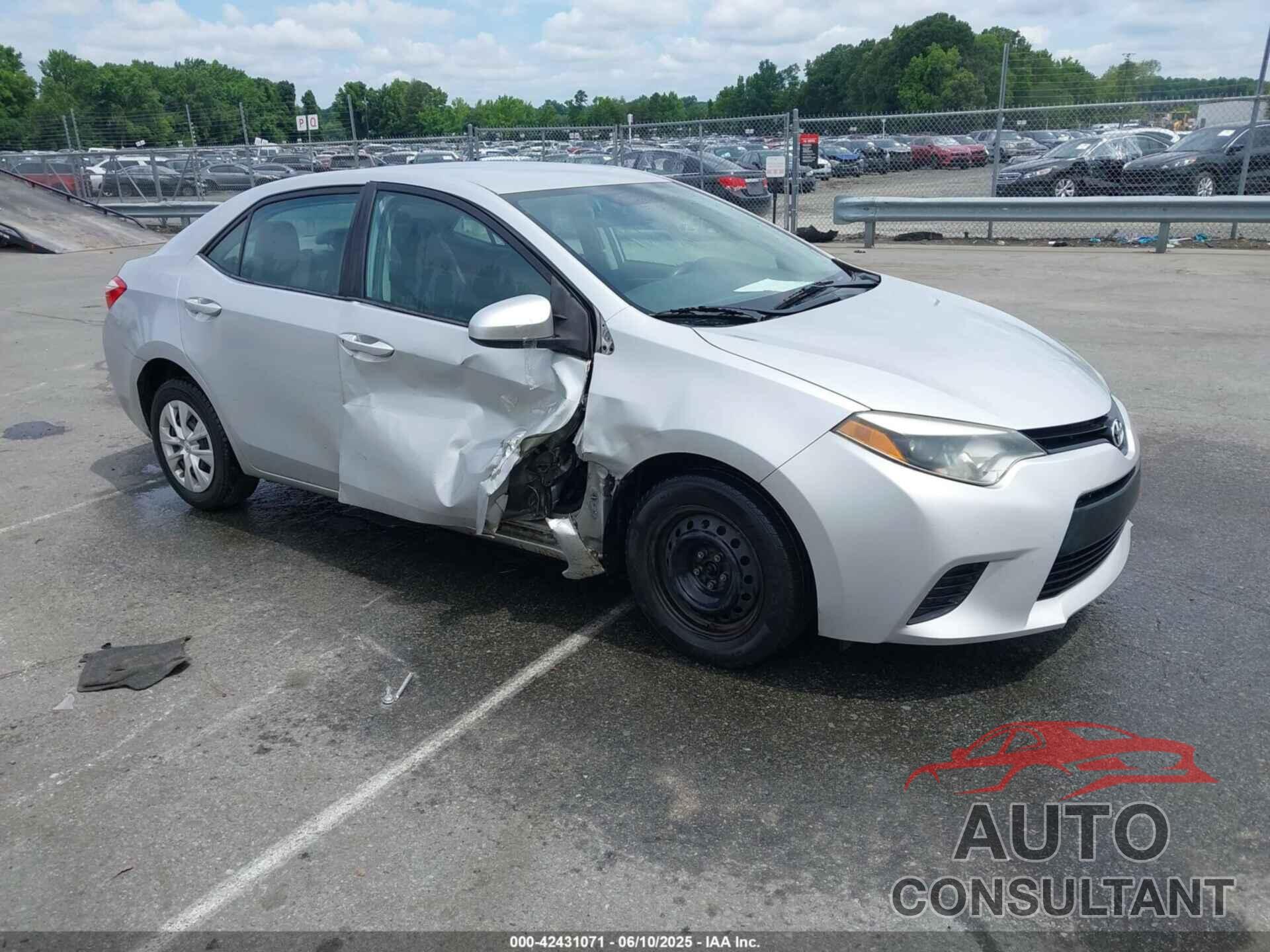 TOYOTA COROLLA 2015 - 2T1BURHEXFC296922