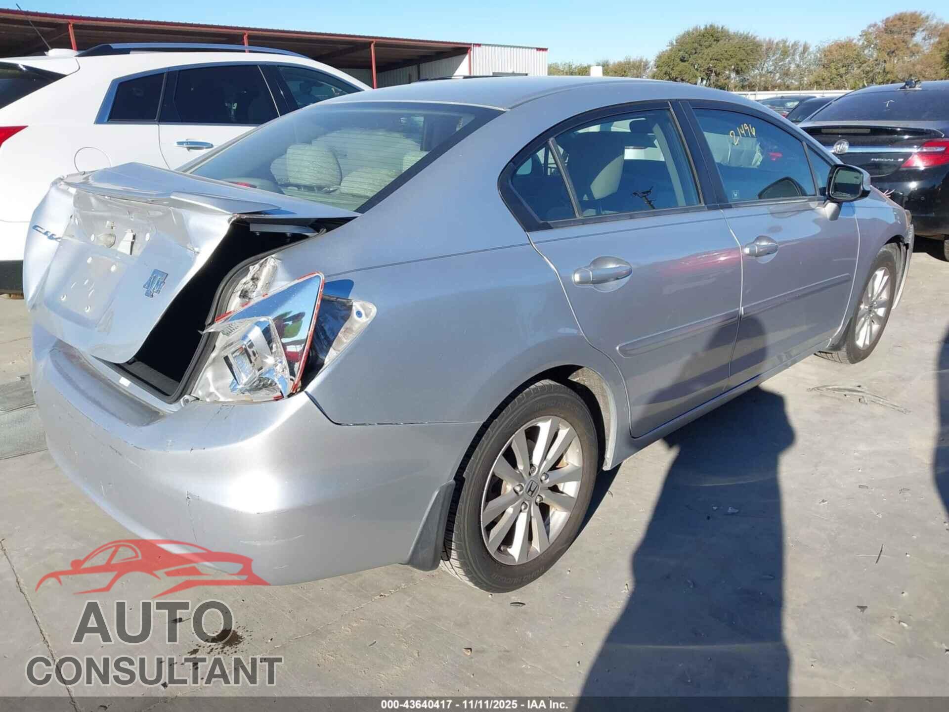 HONDA CIVIC 2012 - JHMFB2F89CS006237