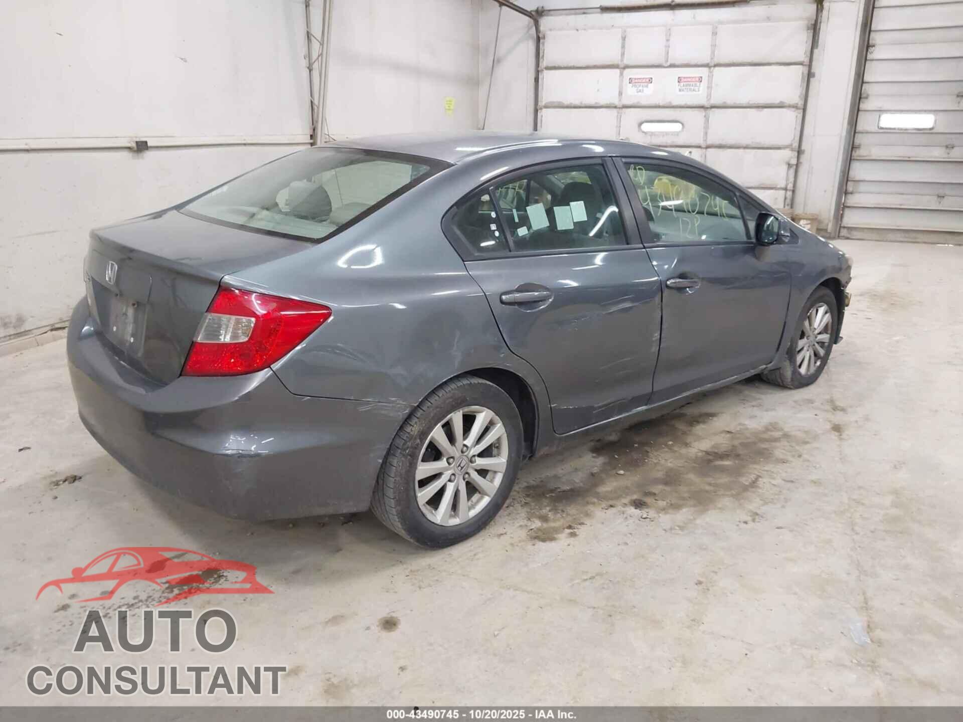 HONDA CIVIC 2012 - 19XFB2F84CE389122