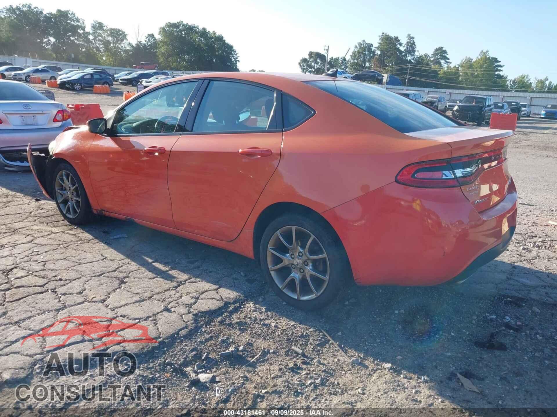 DODGE DART 2015 - 1C3CDFBB9FD224697