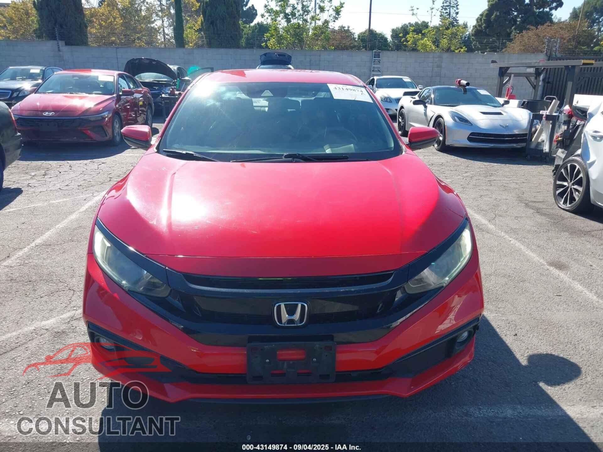 HONDA CIVIC 2019 - 2HGFC2F80KH518765