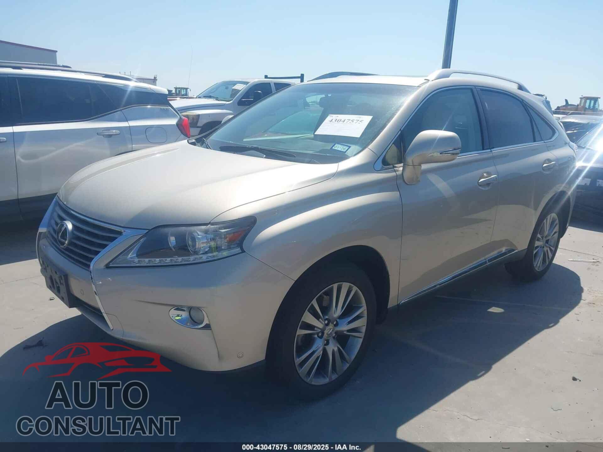 LEXUS RX 350 2013 - 2T2ZK1BA7DC113027