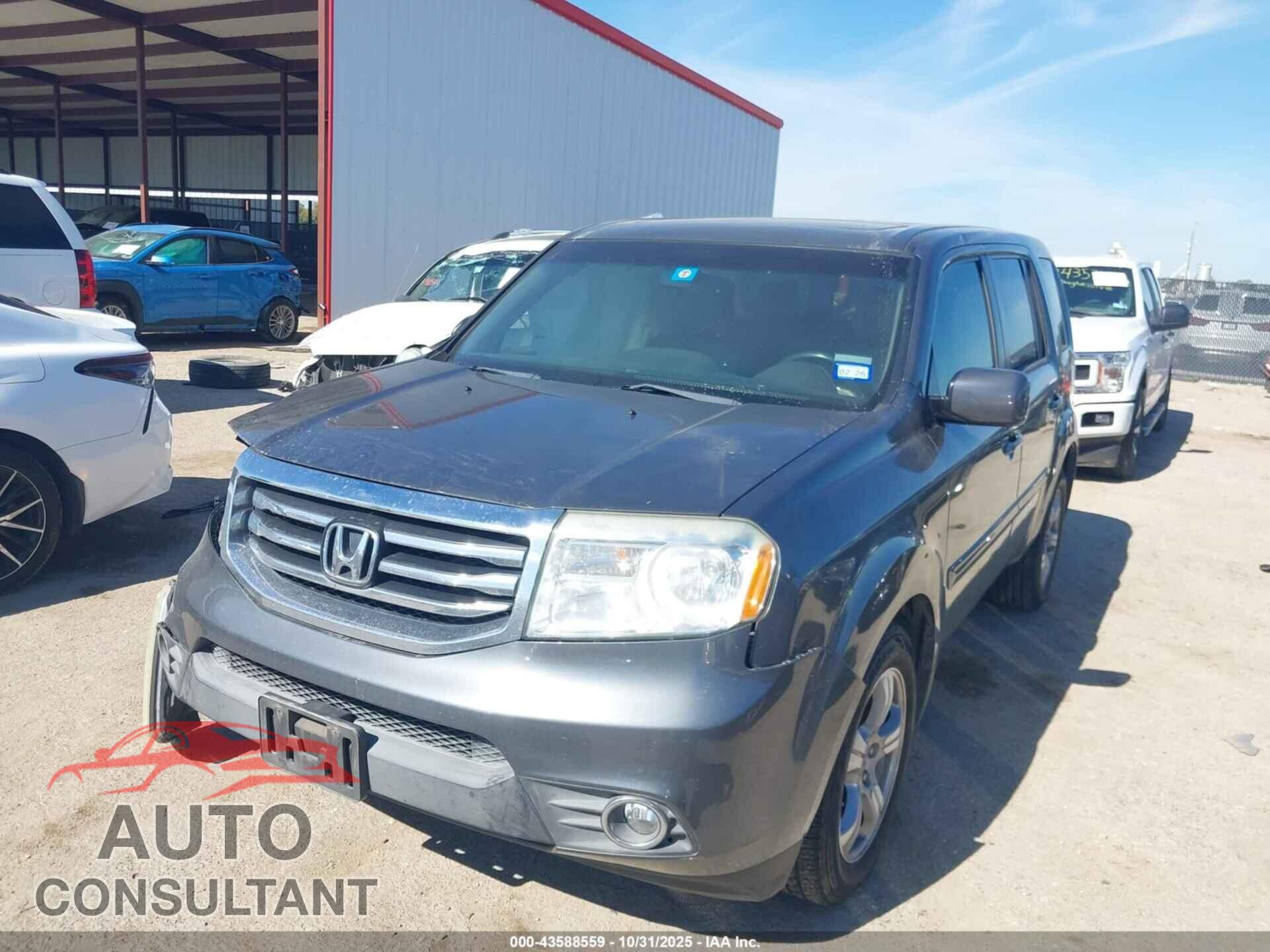 HONDA PILOT 2012 - 5FNYF3H65CB024487