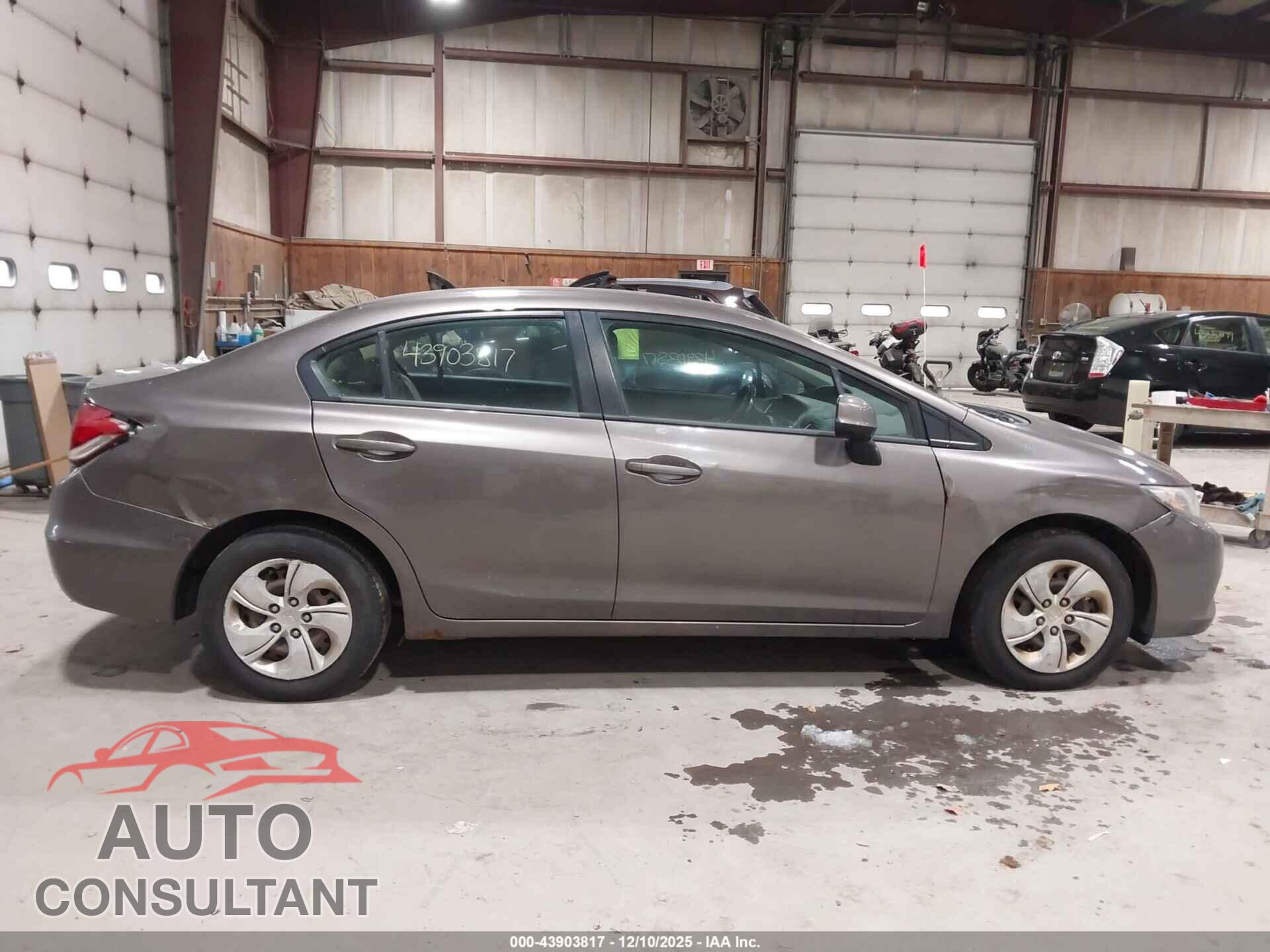 HONDA CIVIC 2013 - 19XFB2F52DE295327