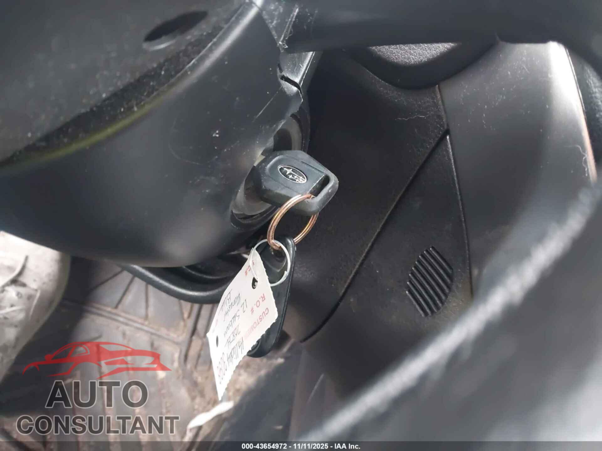 SUBARU FORESTER 2012 - JF2SHADC7CH444687