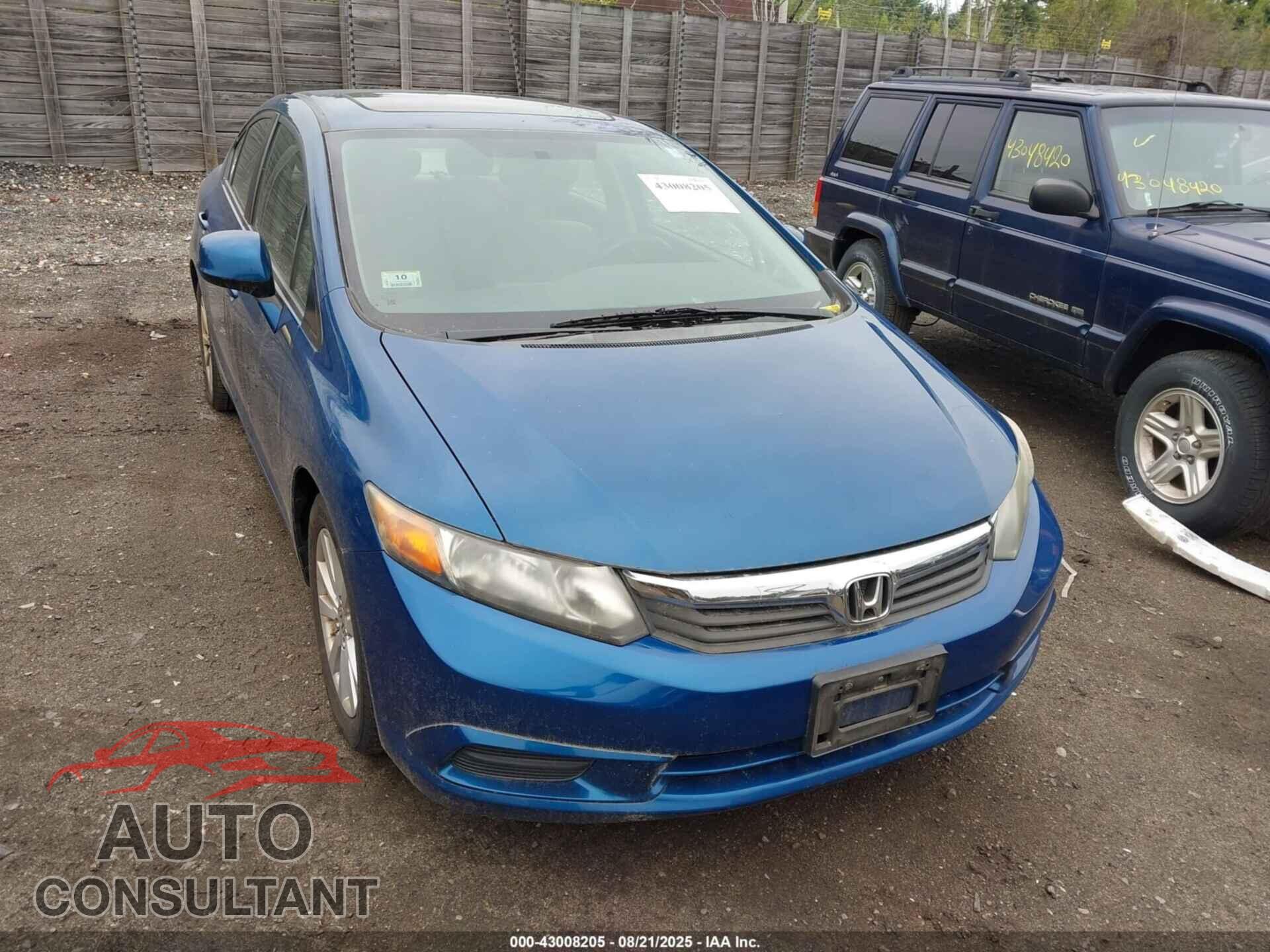 HONDA CIVIC 2012 - 2HGFB2F83CH534396